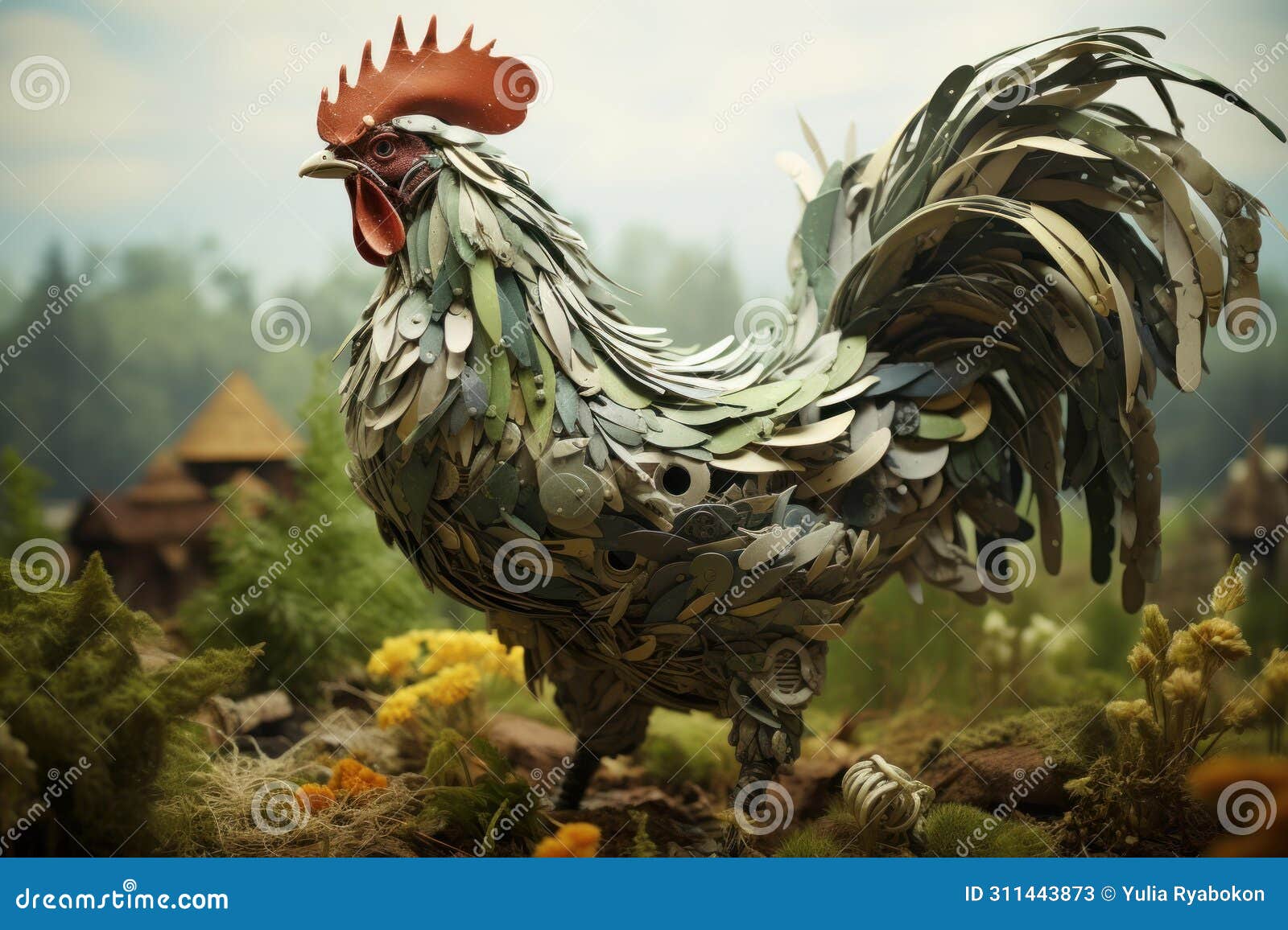 healthful organic eco chicken. generate ai