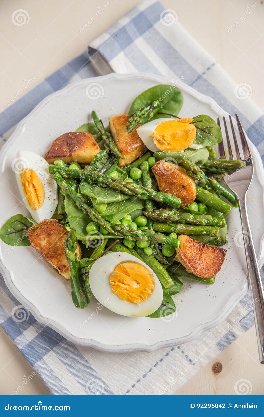 Healthy asparagus salad stock photo. Image of tomato 92296042
