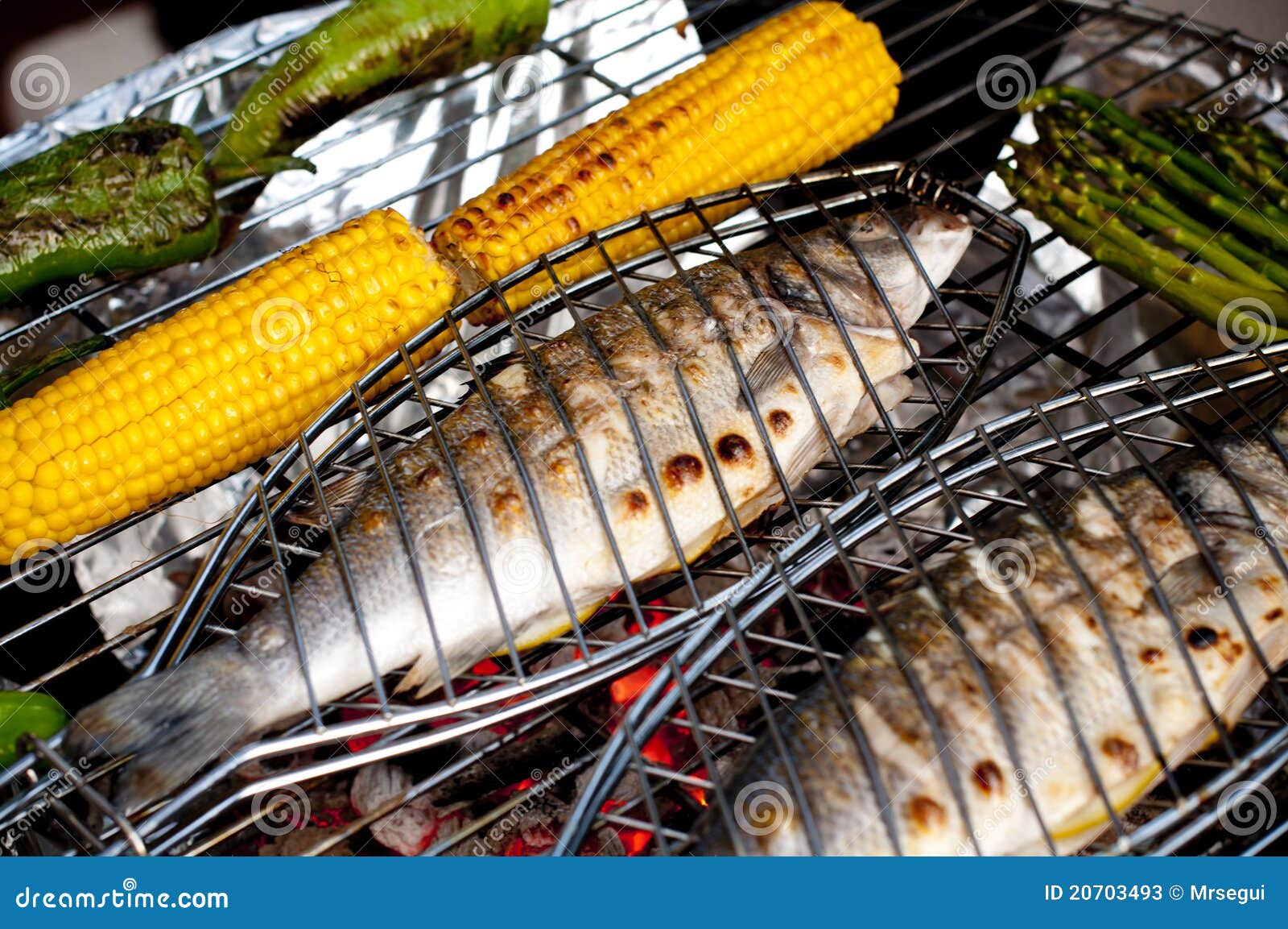 Healthy BBQ stock image. Image of grill, omega, mediterranean - 20703493