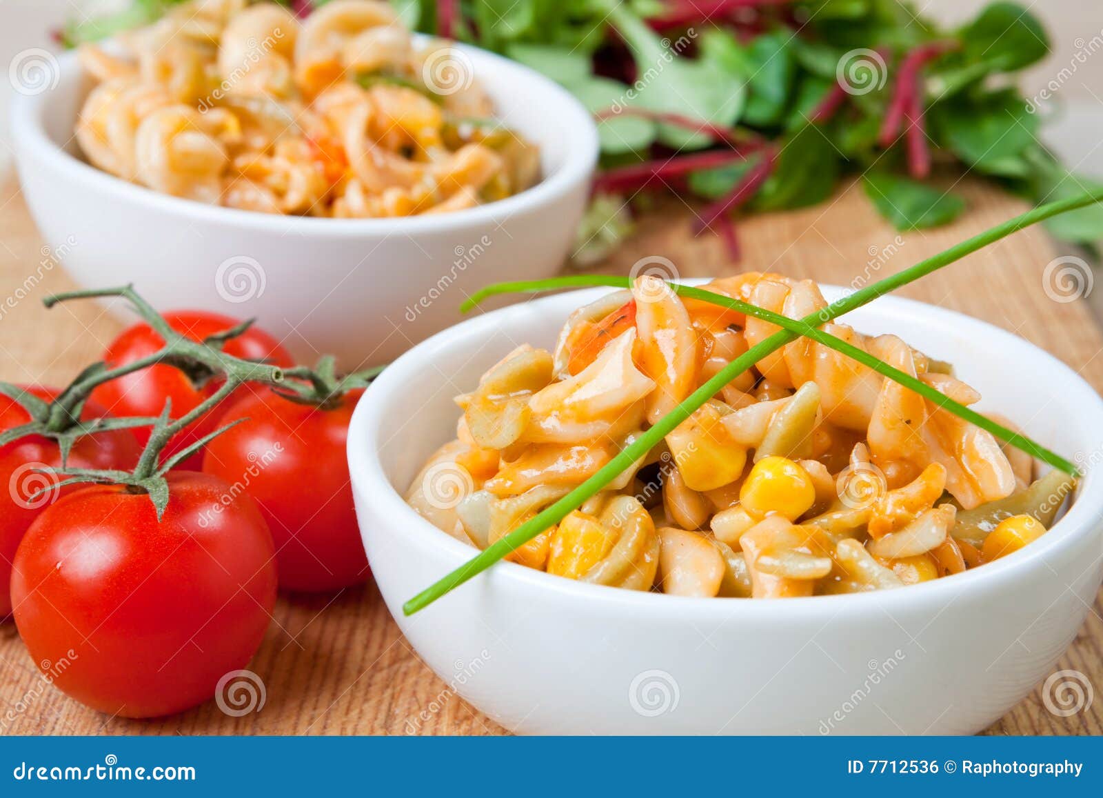 Healthy Bowl of Delicious Pasta Stock Photo Image of eating, nutrition 7712536