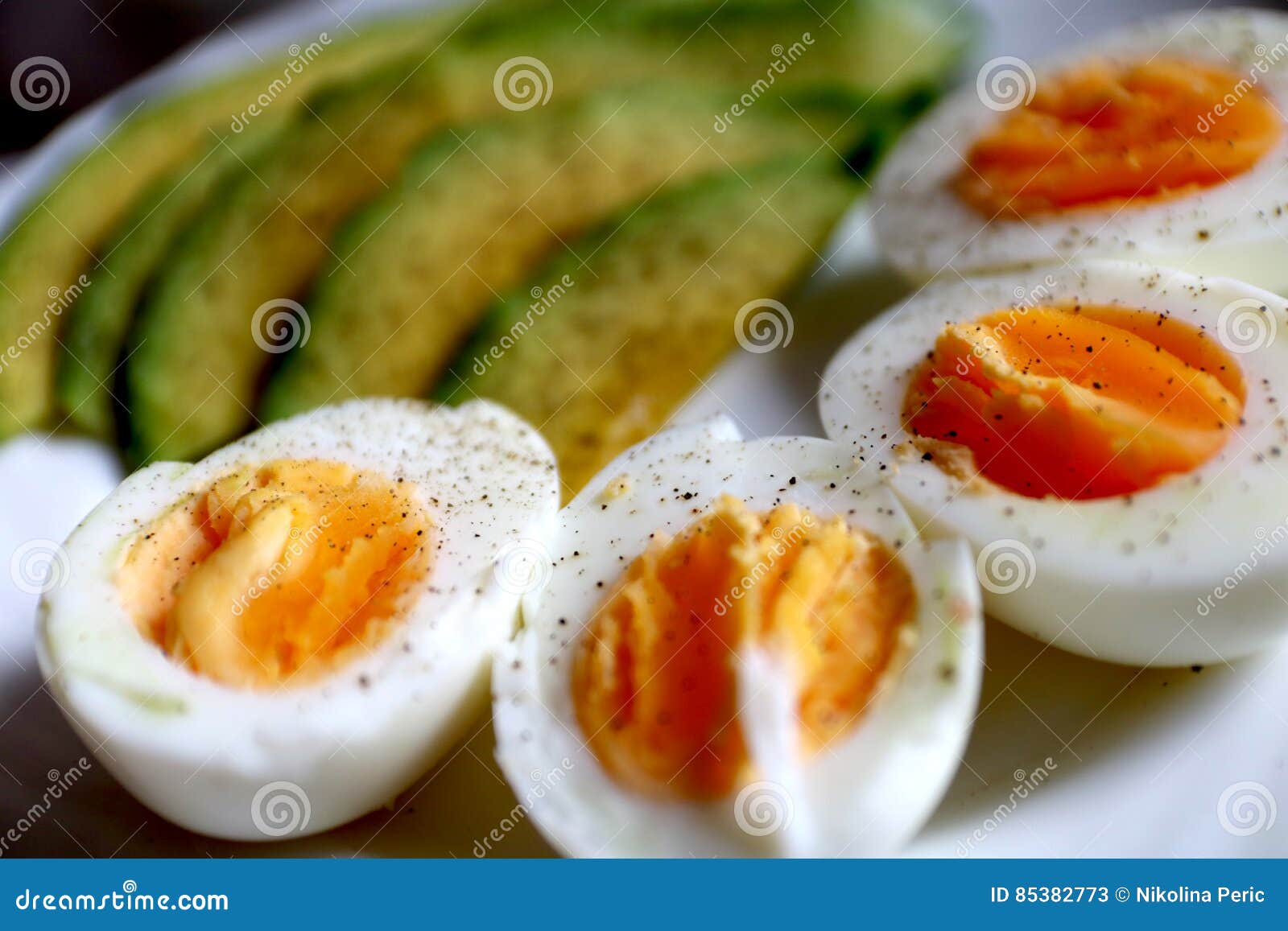 Healthy Breakfast - Avocado and Eggs Stock Image - Image of breakfast