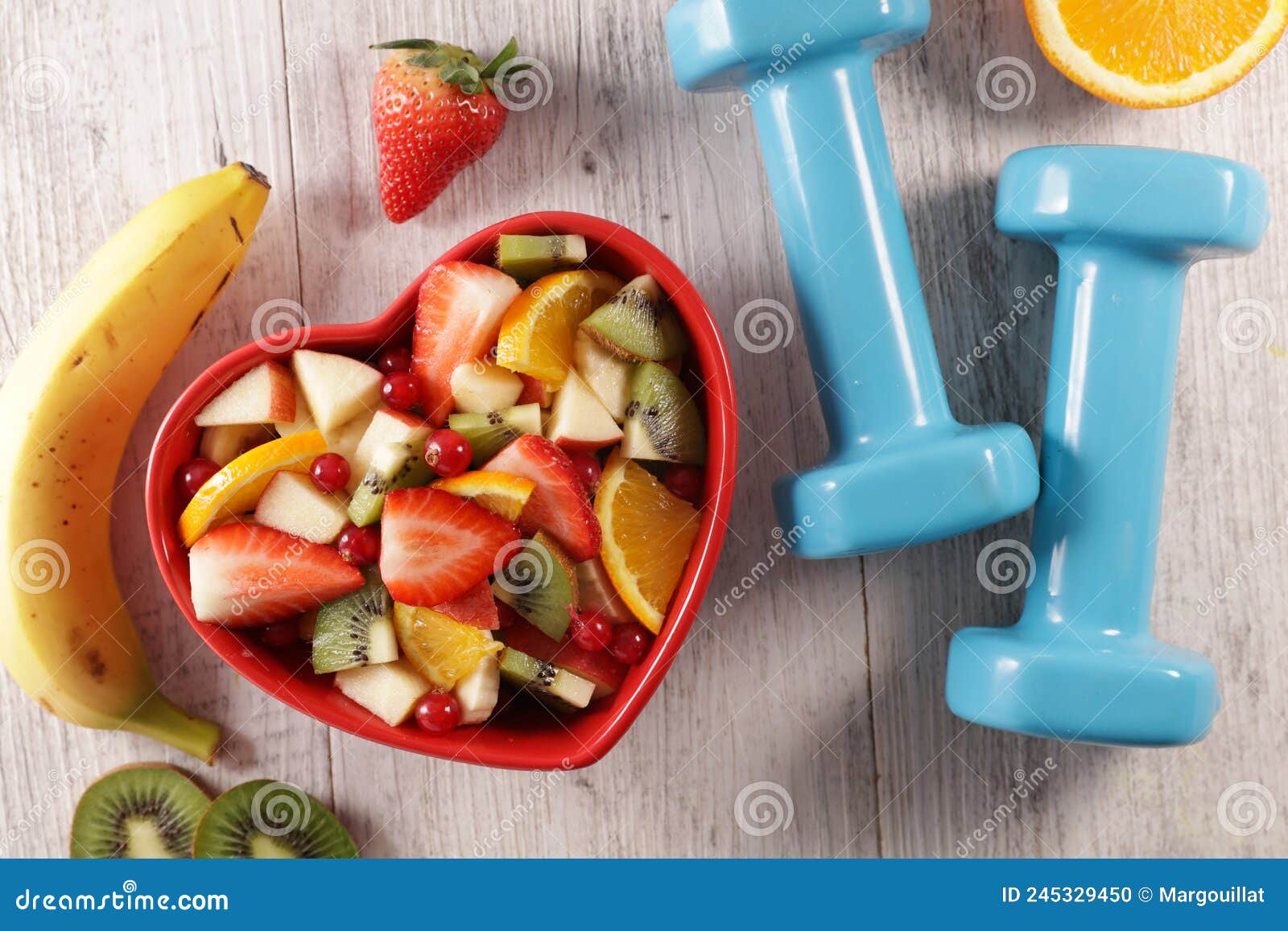 Healthy Breakfast with Fresh Fruit Stock Photo Image of fruit
