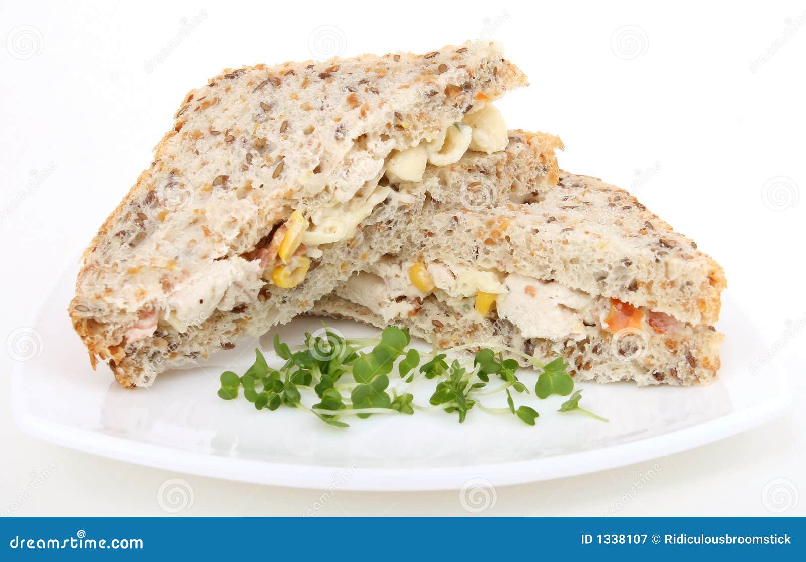Healthy Brown Bread Sandwich Stock Image Image of dieting, bread 1338107