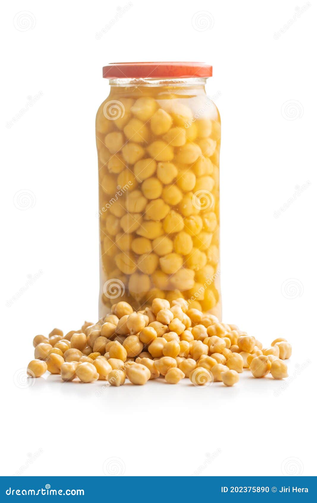 Healthy Canned Chickpeas in Jar Stock Photo Image of cooking, beans 202375890