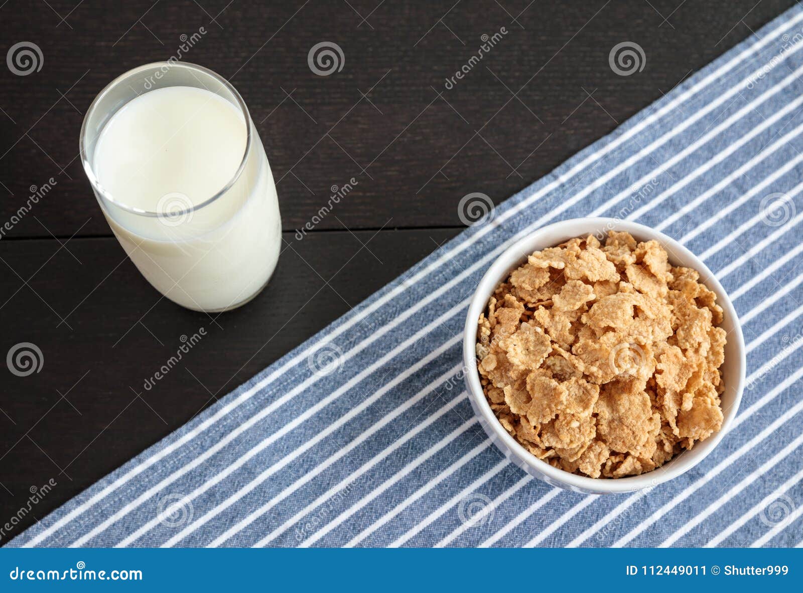 Healthy Corn Flakes with Milk for Breakfast on Table Stock Image Image of bowl, morning 112449011