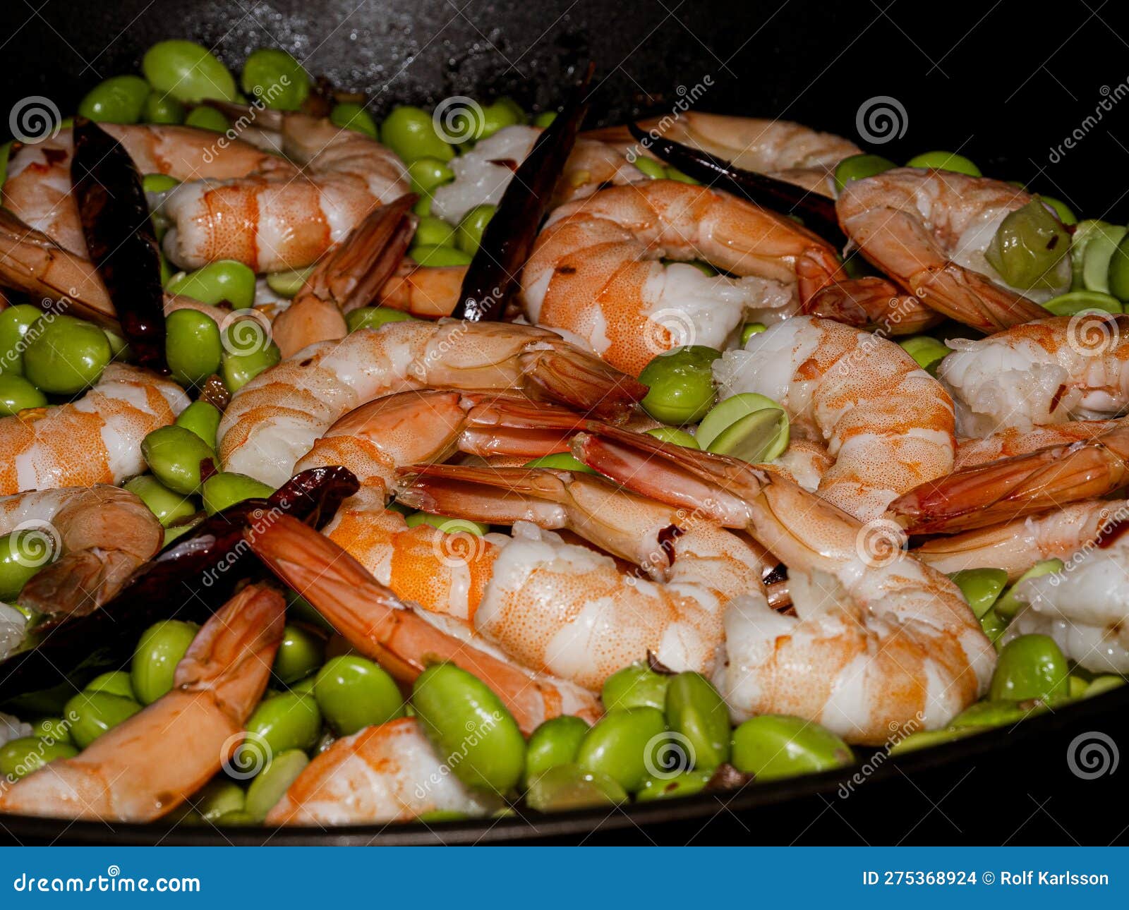 https://thumbs.dreamstime.com/z/healthy-delicious-diet-meal-shrimps-edamame-beans-chili-served-cast-iron-pot-savor-flavor-our-packed-275368924.jpg