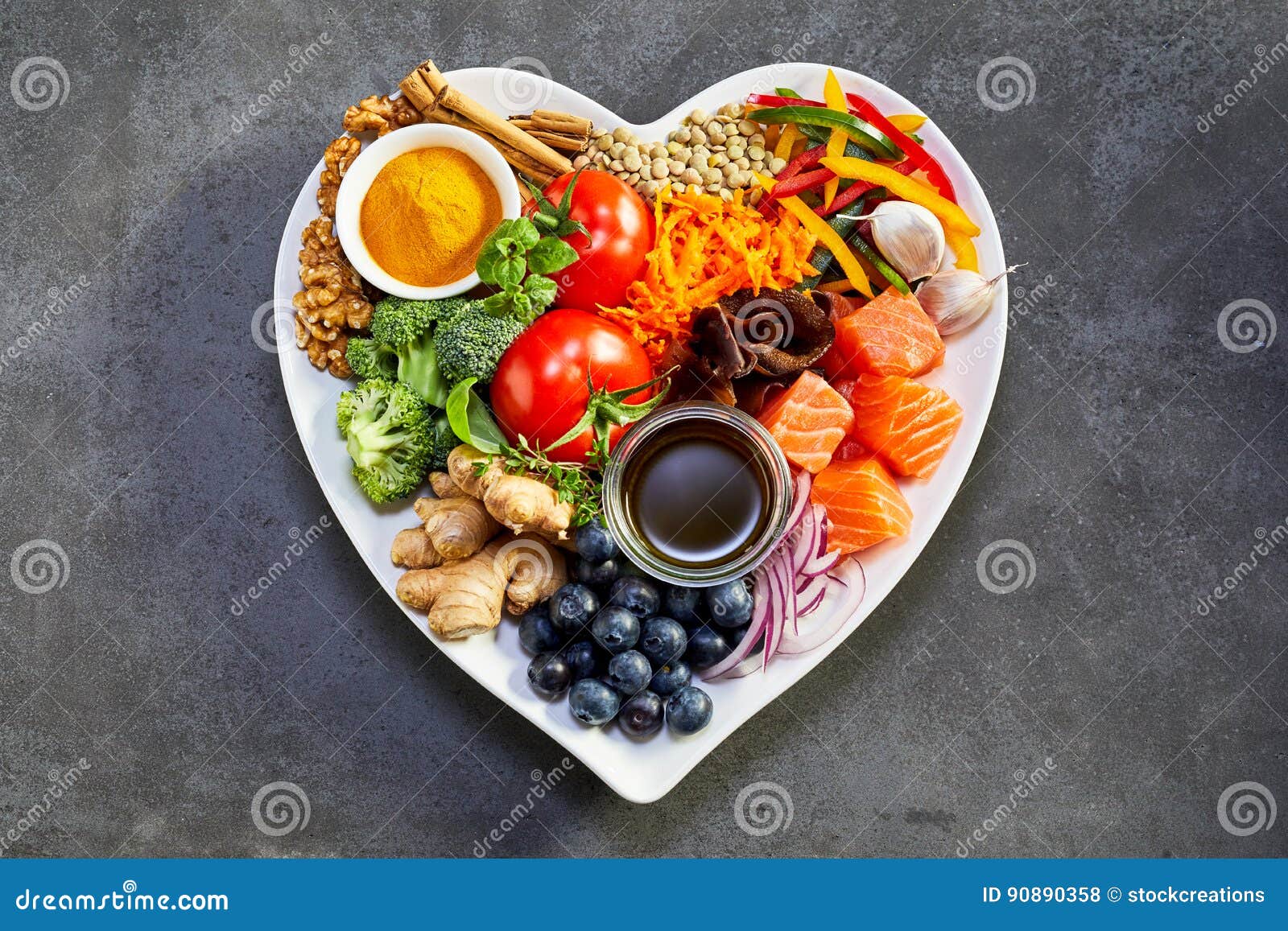 Healthy Diet for Heart and Cardiovascular System Stock Photo Image of