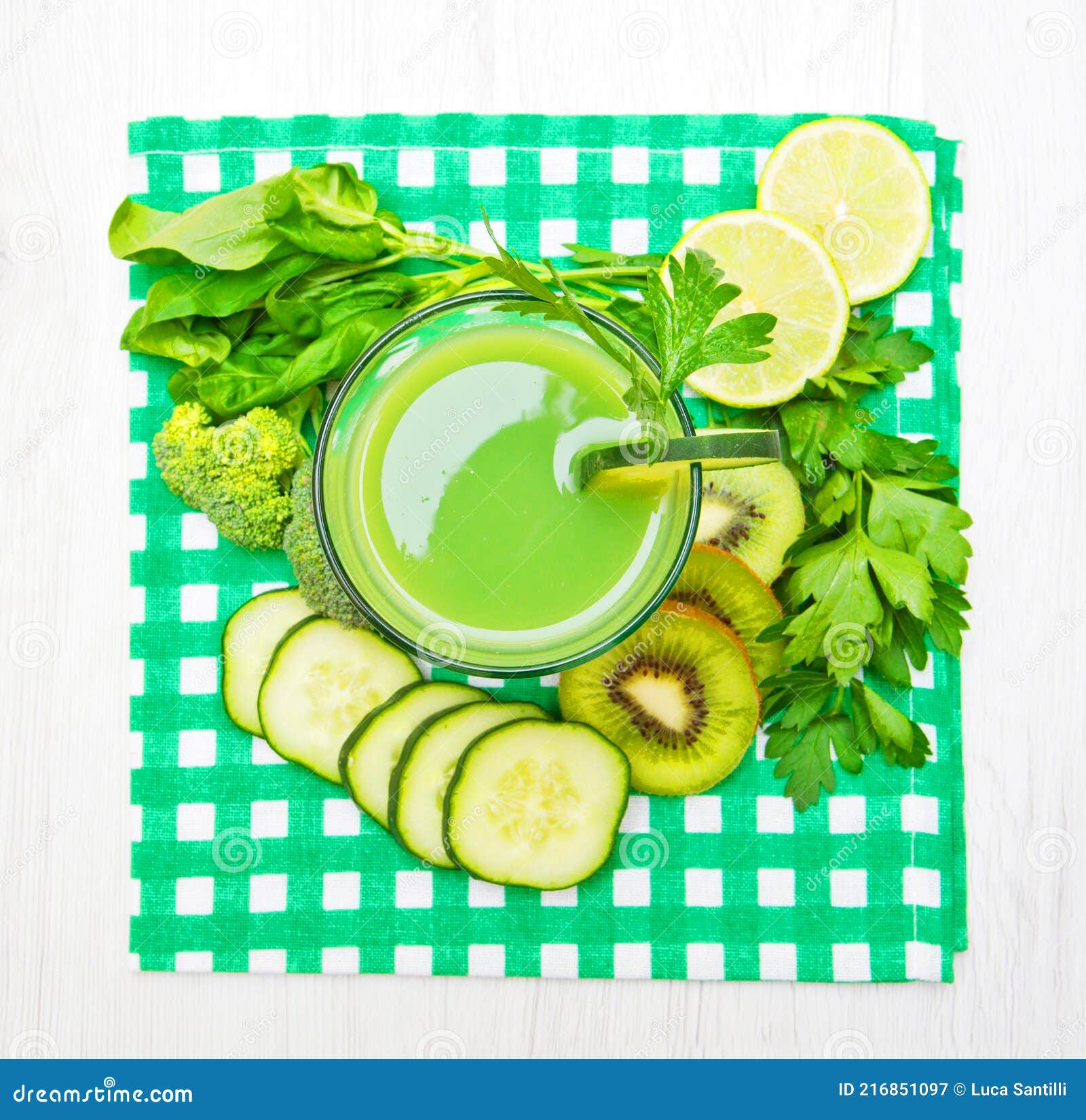 Healthy Drink, Green Vegetable and Fruit Juice Stock Image Image of