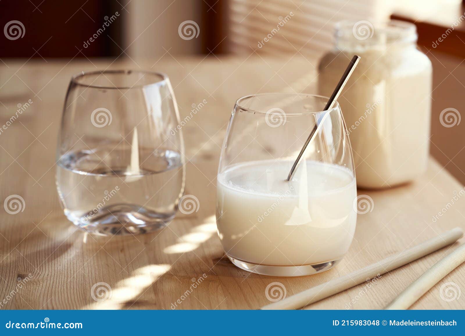 Healthy Drink Made from Whey Protein Powder Stock Photo Image of