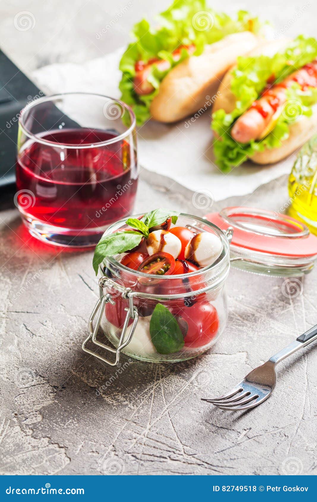 Healthy Eating for Lunch at Work. Stock Photo - Image of fast