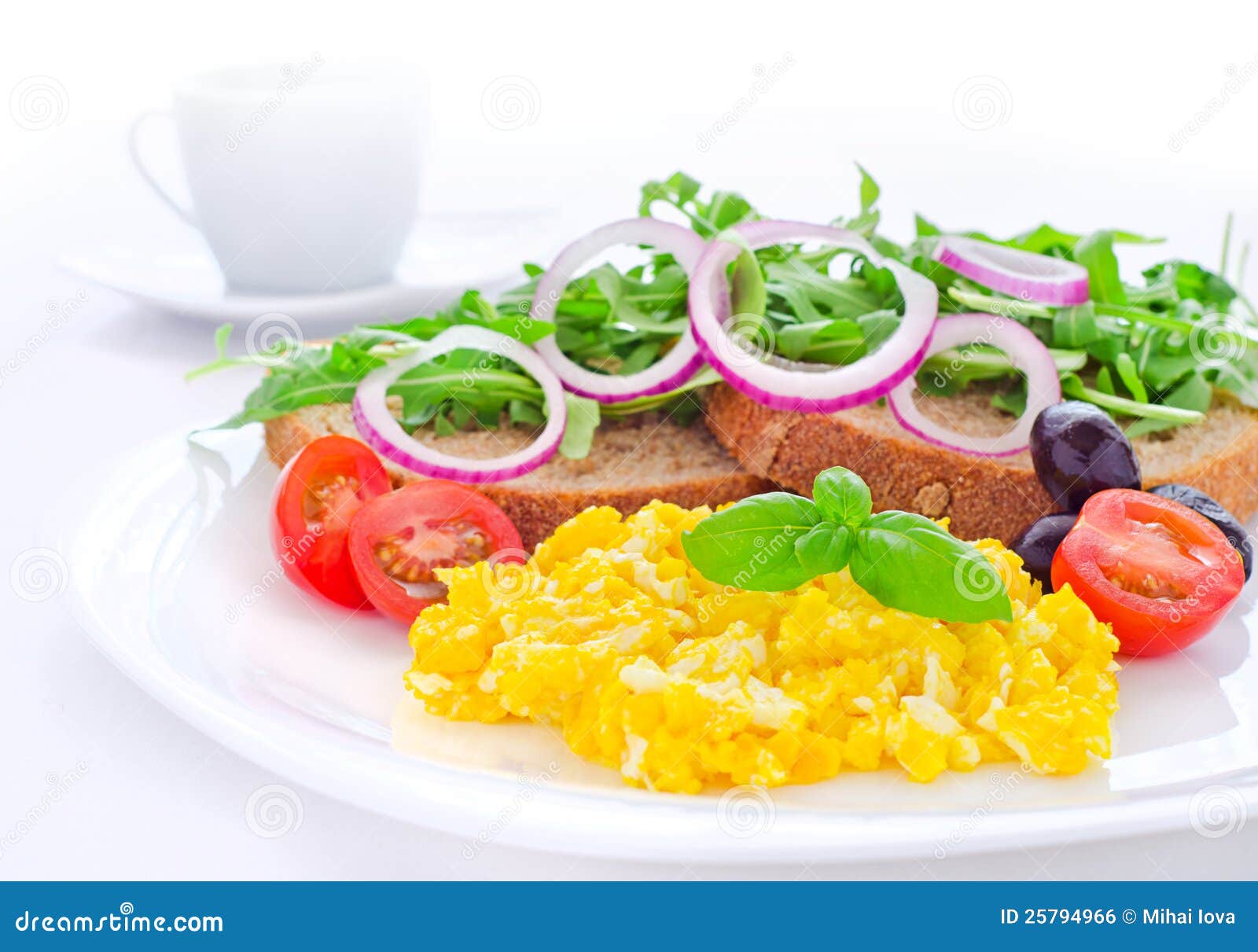 Healthy egg breakfast stock photo. Image of eggs, onions - 25794966