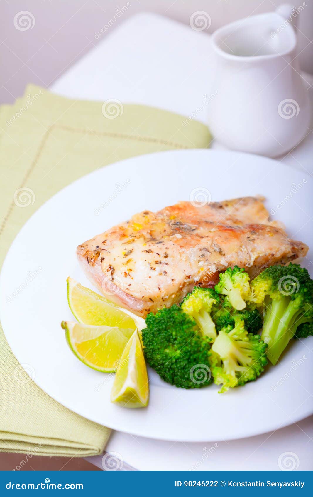 Healthy Fish Dinner stock photo. Image of fillet, horizontal 90246222