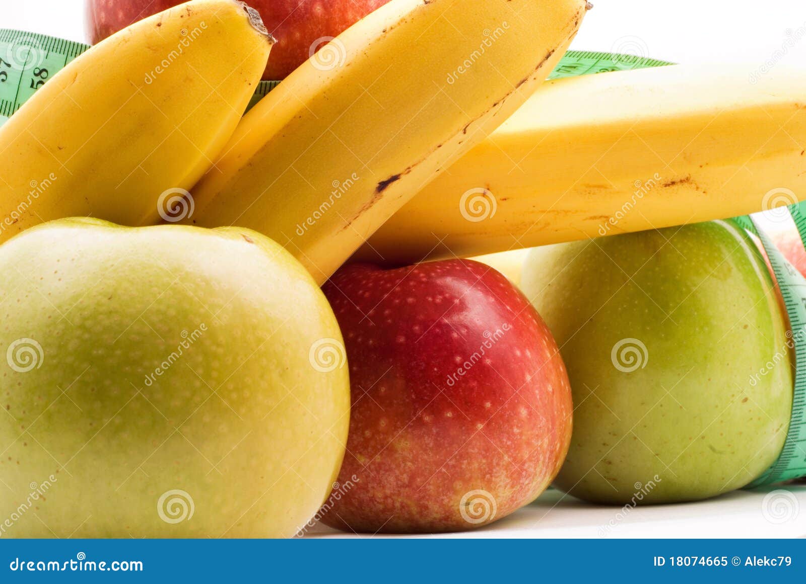 Healthy Food, Apples and Bananas Stock Image Image of sport
