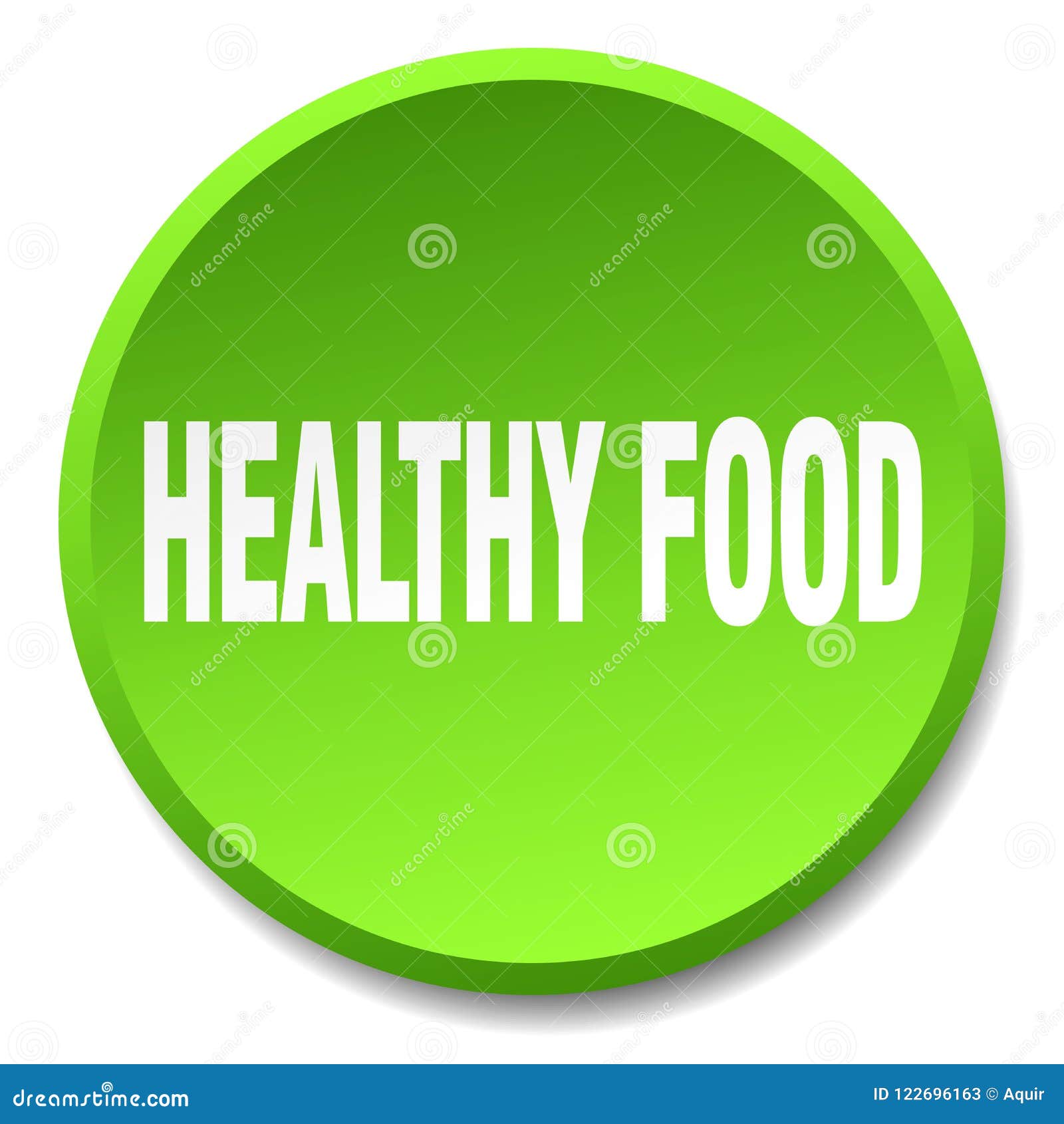 Healthy food button stock vector. Illustration of glossy - 122696163