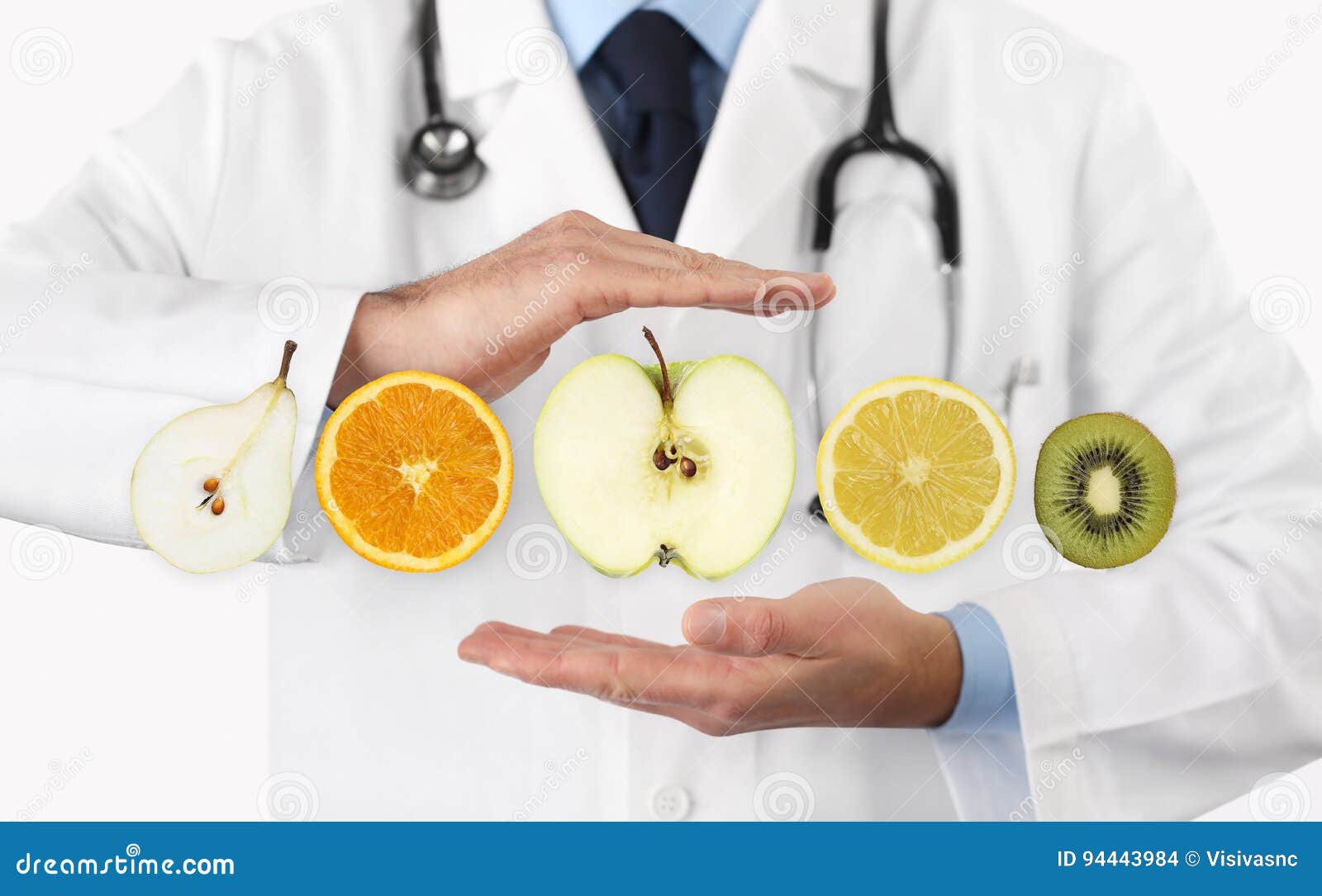 healthy food diet concept, hands of nutritionist doctor with fruits