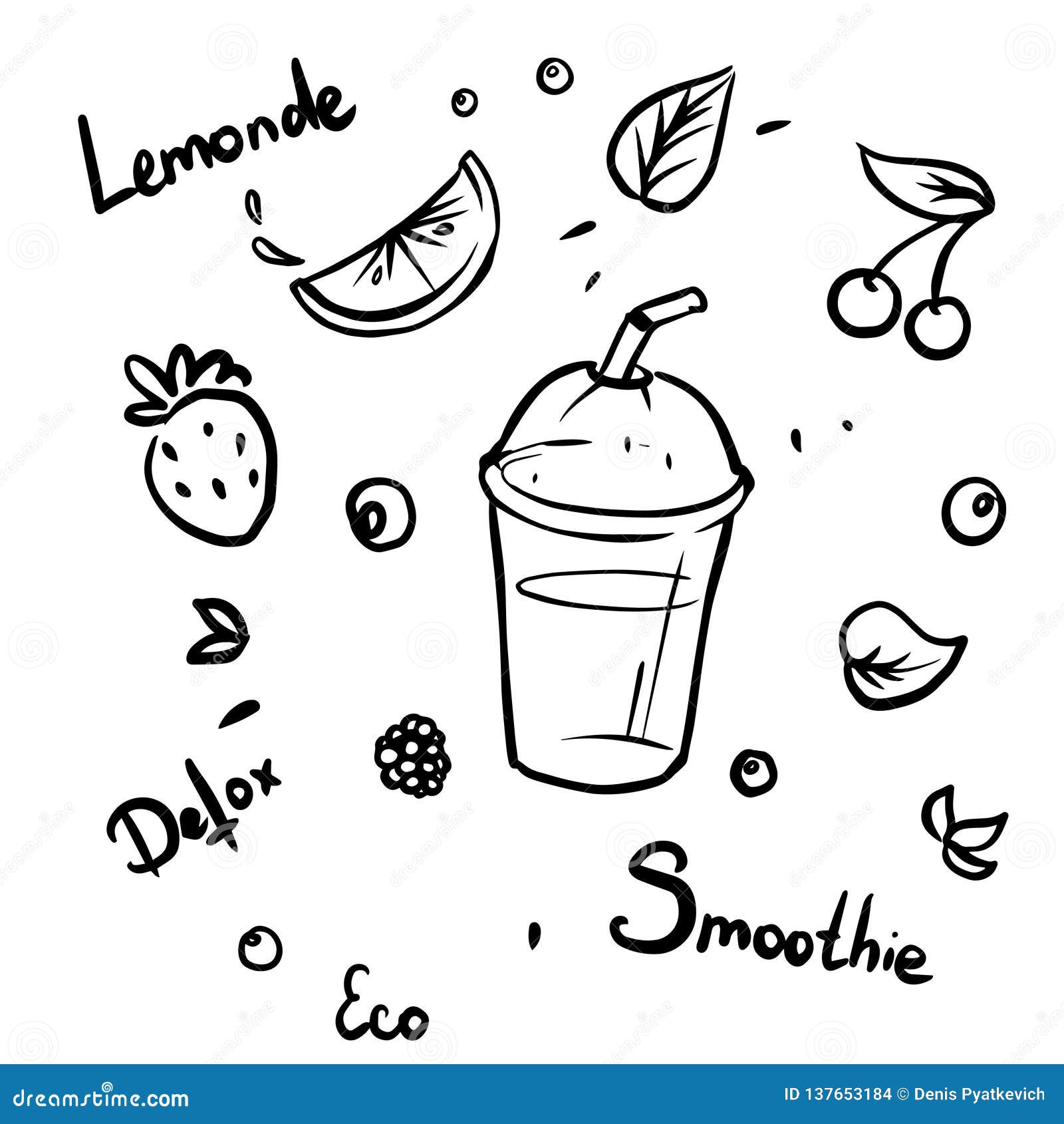Lemonade in the glass jar. Healthy food poster. Refreshing beverages  25753743 Vector Art at Vecteezy