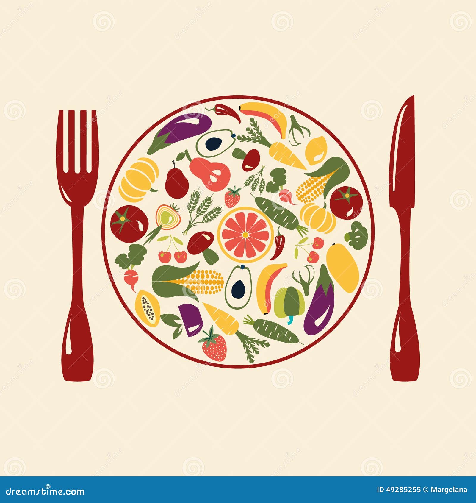 Healthy Food , Restaurant Icons Stock Vector ...