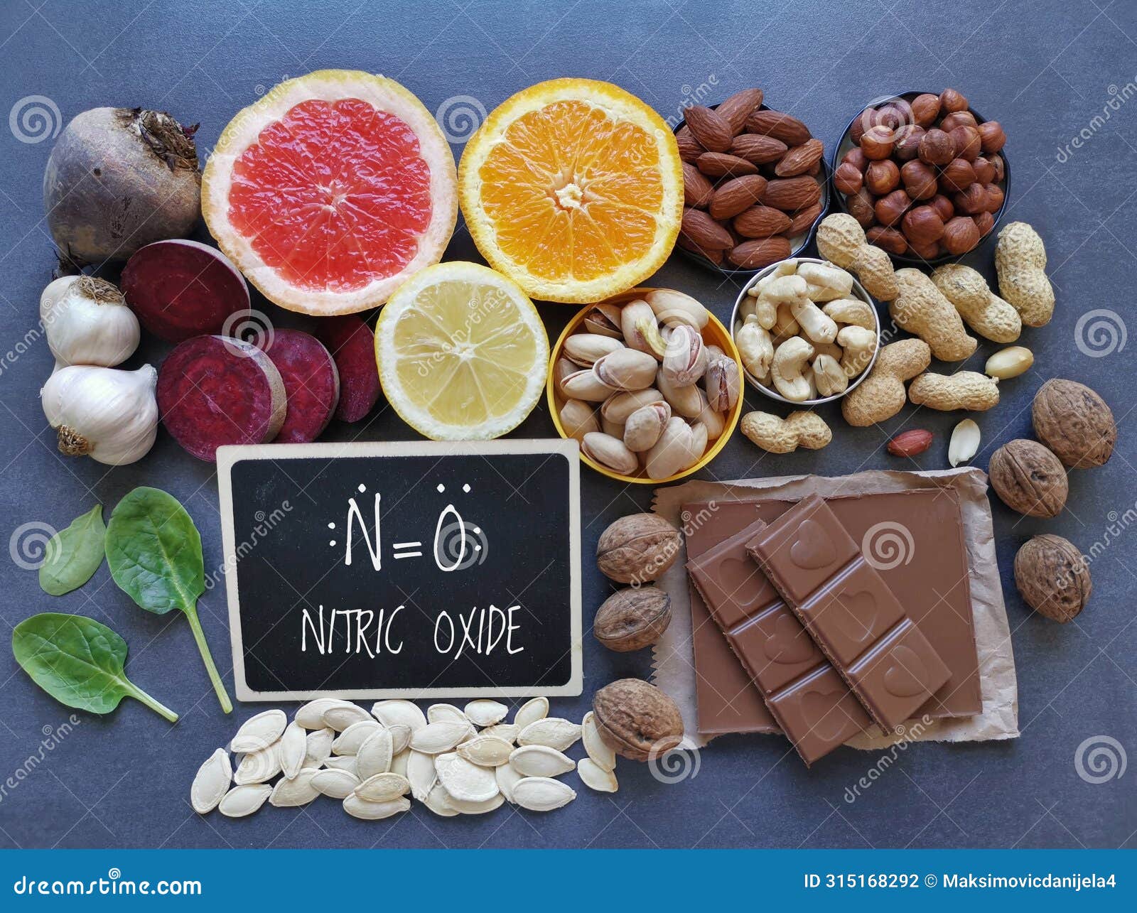 Healthy Foods To Boost Nitric Oxide Levels with Chemical Formula of