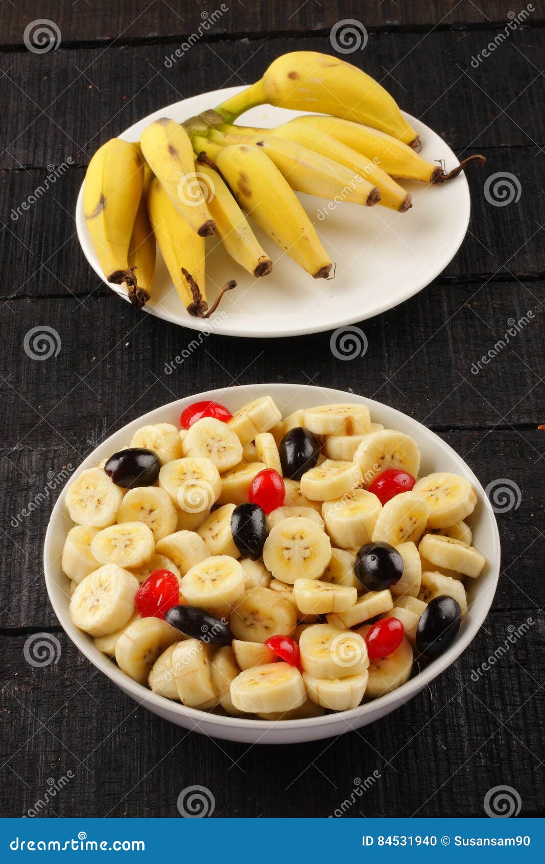 Healthy Fresh Banana Fruit Salad Stock Photo Image Of Instagram