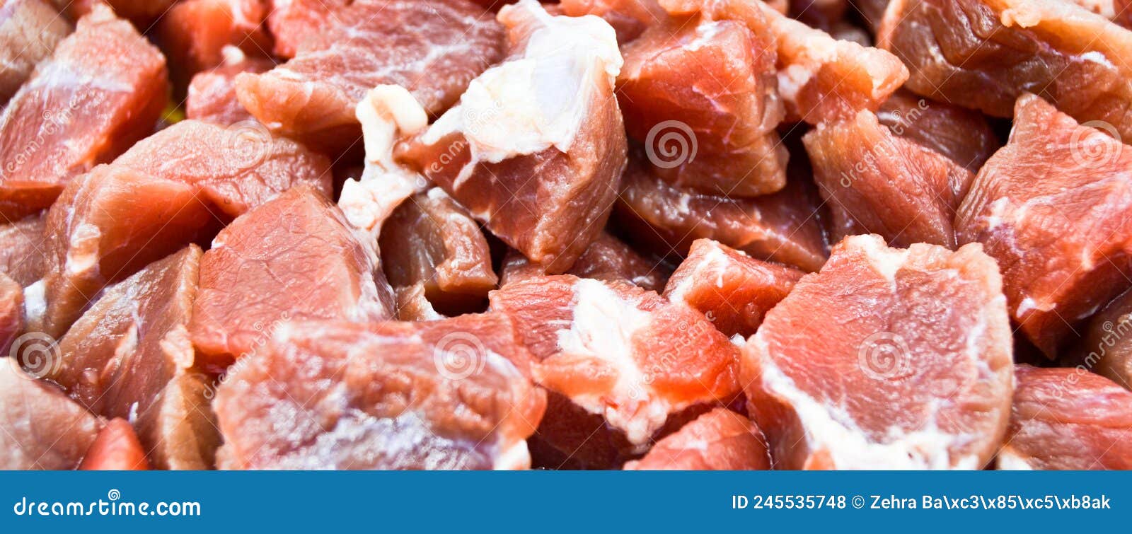 Cut and Chopped Red Raw Beef Stock Photo Image of nutritious, market 245535748