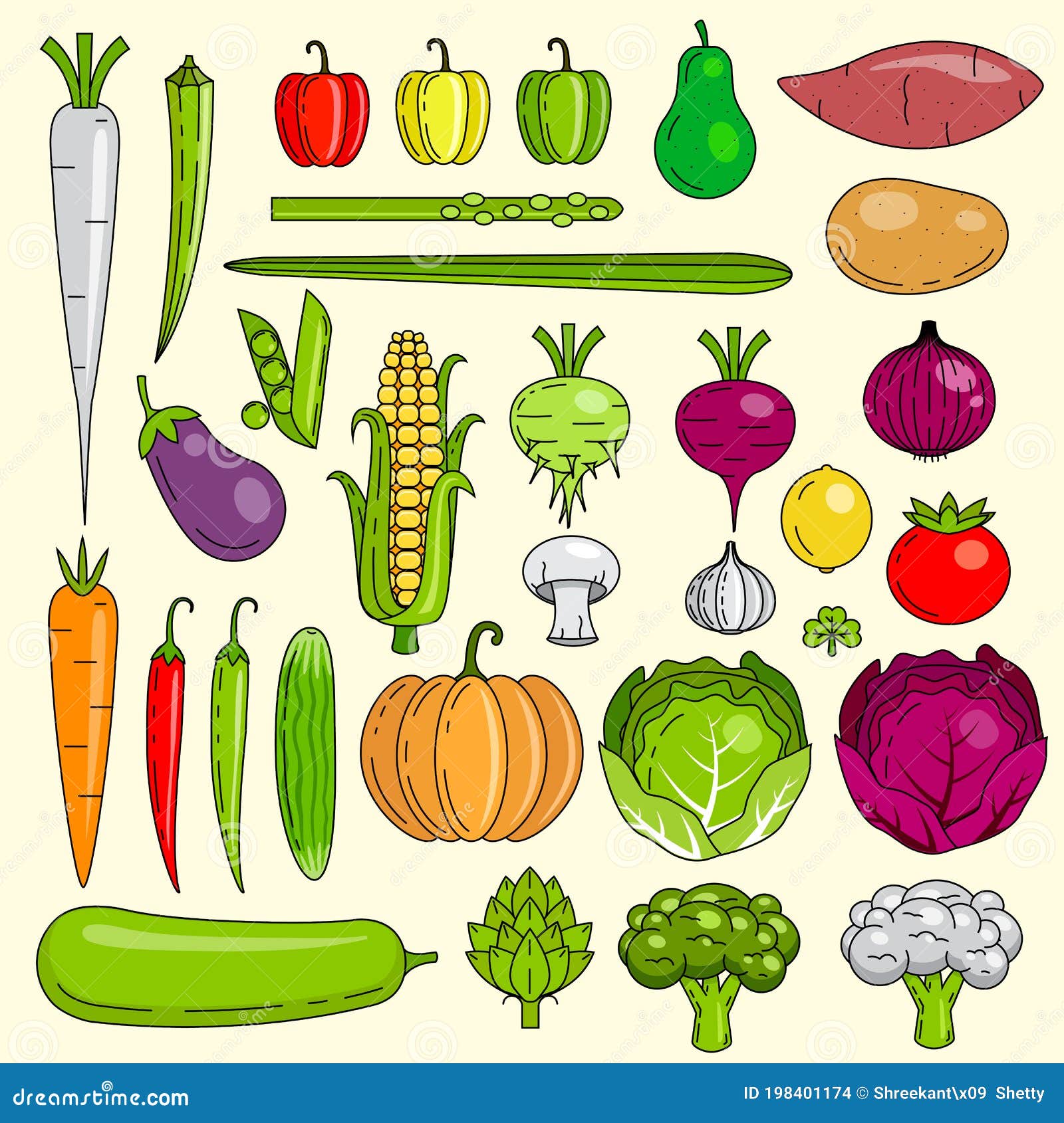 Healthy Fresh Vegetables, Icons, Raw Food, Indian Mix Stock Photo - Image  of cabbage, diet: 198401174, image size:1600x1690