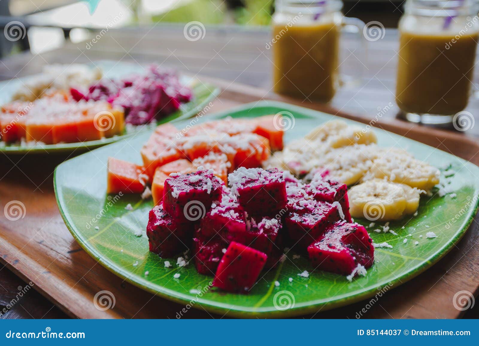 Healthy fruit breakfast stock image. Image of lifestyle 85144037