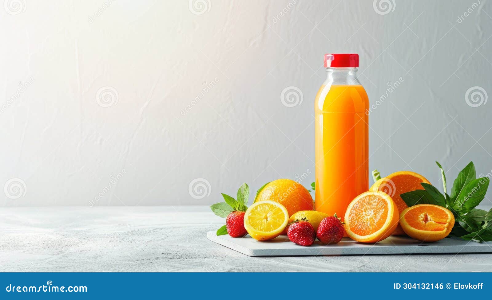 Healthy Fruit and Vegetable Juice Nutrition Drink. Lots of Copyspace