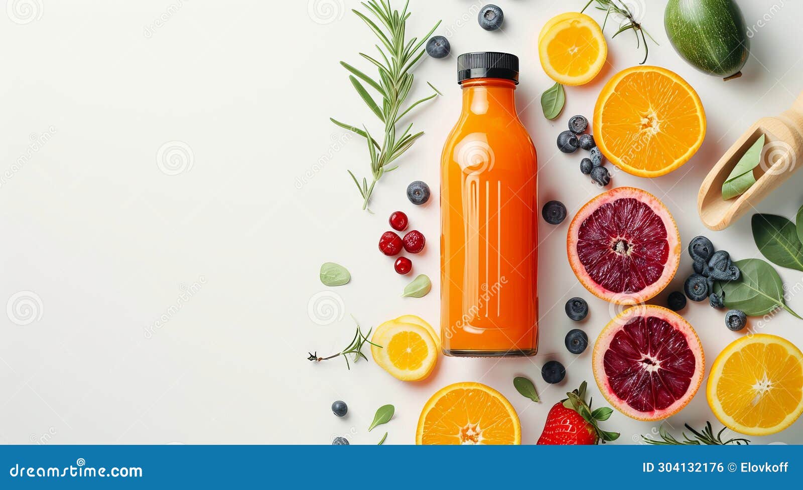 Healthy Fruit and Vegetable Juice Nutrition Drink. Lots of Copyspace