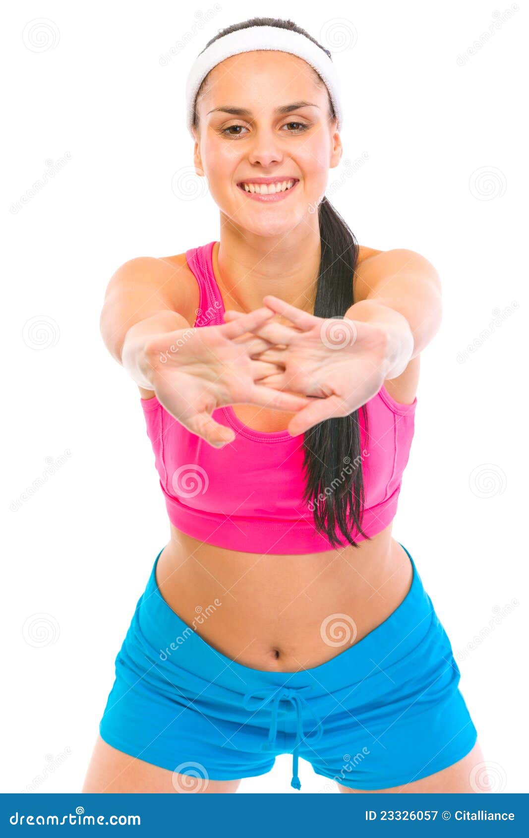 Healthy girl working out stock image. Image of working - 23326057
