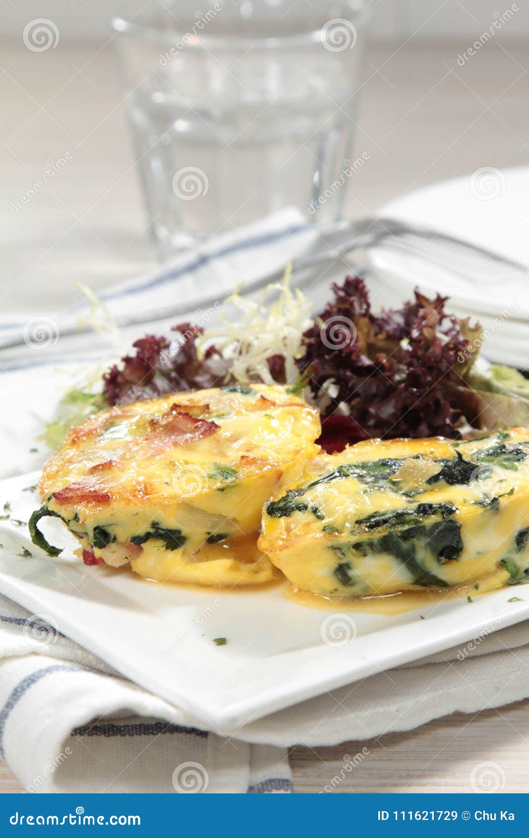 Fresh and Tasty Scrambled Egg or Omelette Stock Image - Image of