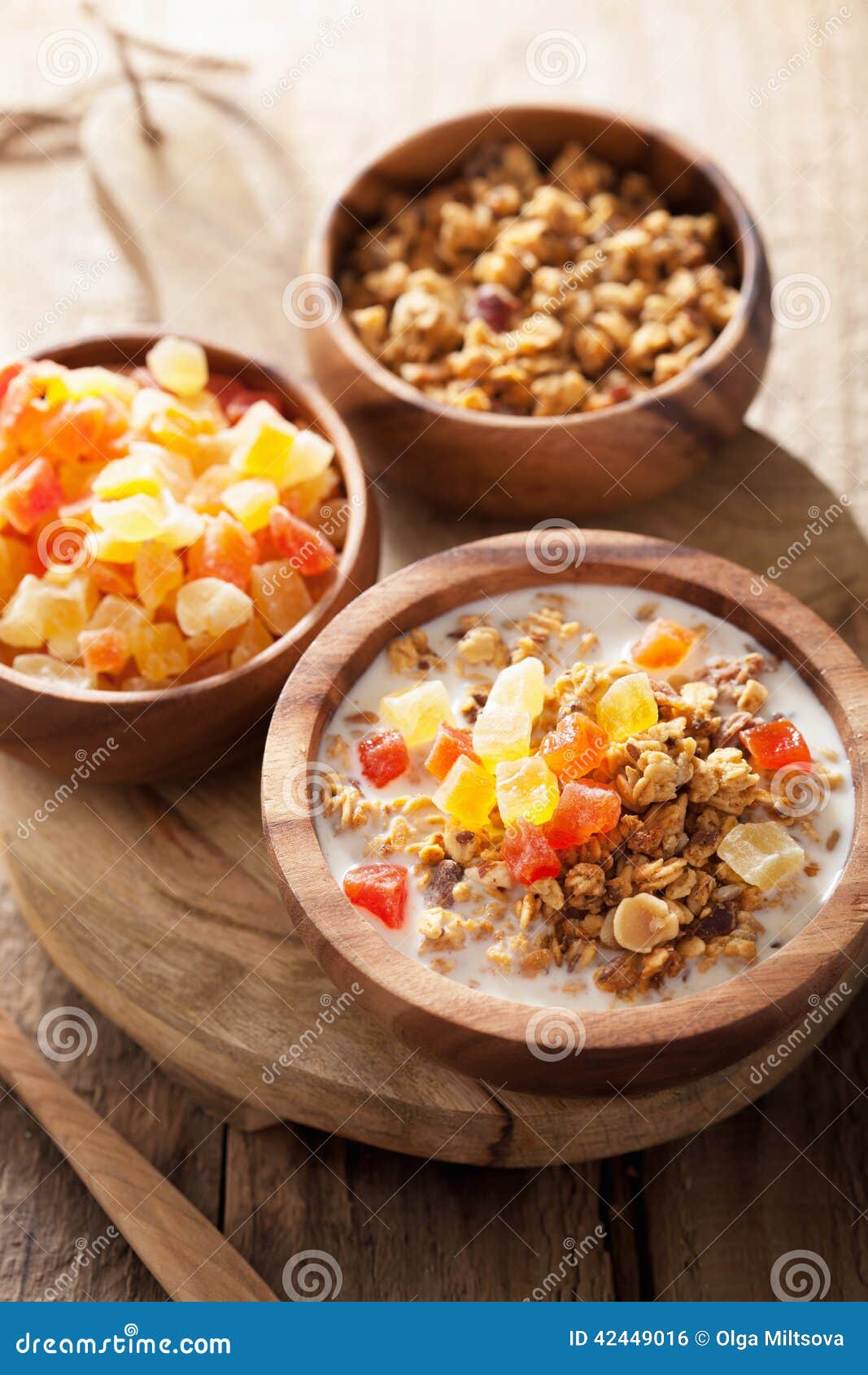 Healthy Granola with Dry Fruits for Breakfast Stock Photo Image of