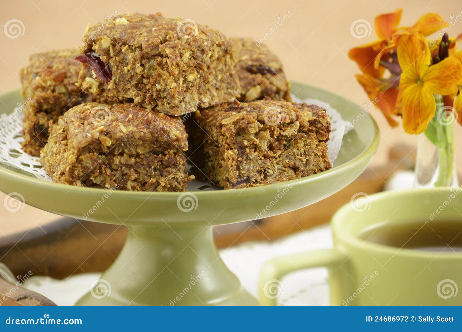 Healthy granola squares stock photo. Image of diet, stand 24686972