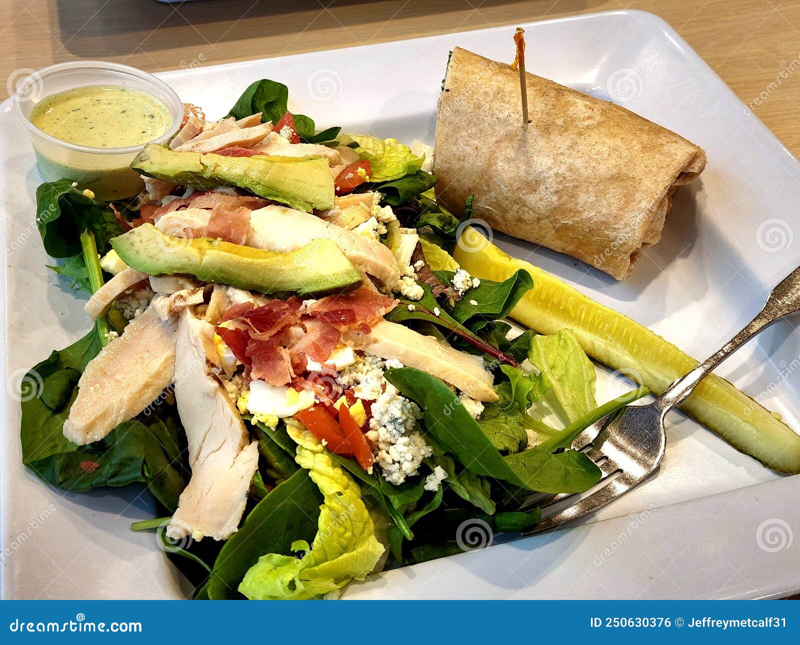 Healthy Green Goddess Salad Stock Photo Image of nutrition, goddess 250630376