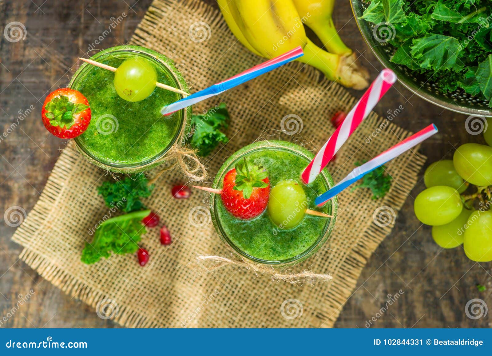 Green Kale and Grapes Smoothie Stock Image Image of fruit, gourmet