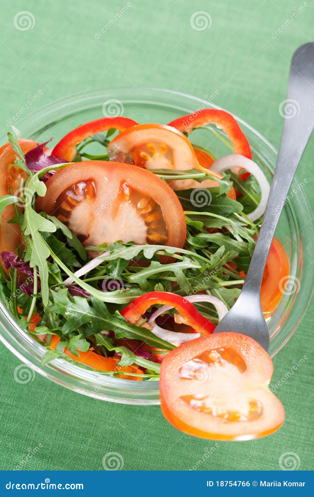 Healthy green salad stock photo. Image of lettuce, food 18754766