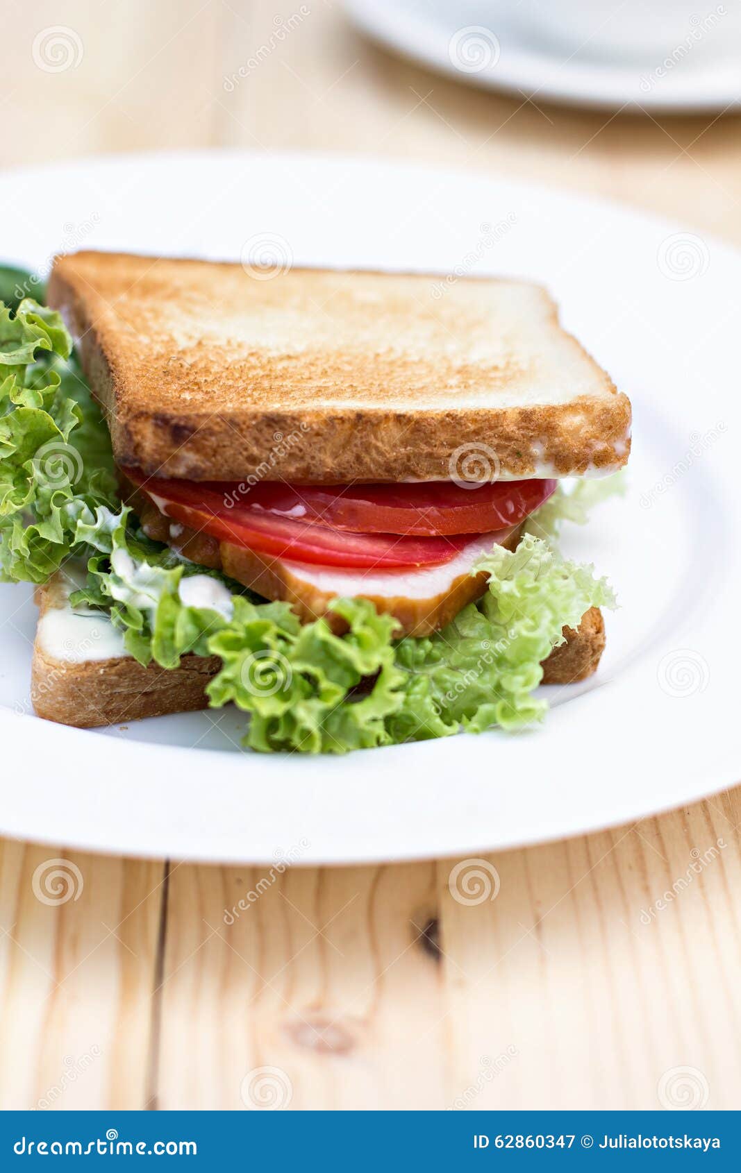 Healthy ham sandwich stock image. Image of horizontal 62860347