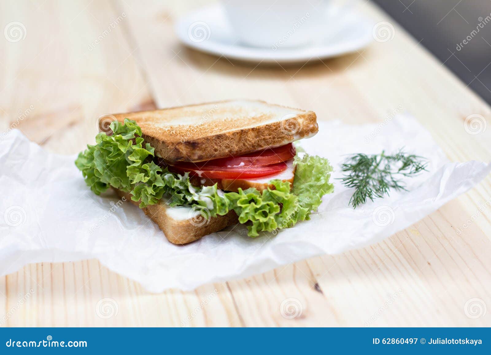 Healthy Ham Sandwich with Cheese Stock Image Image of great, isolated