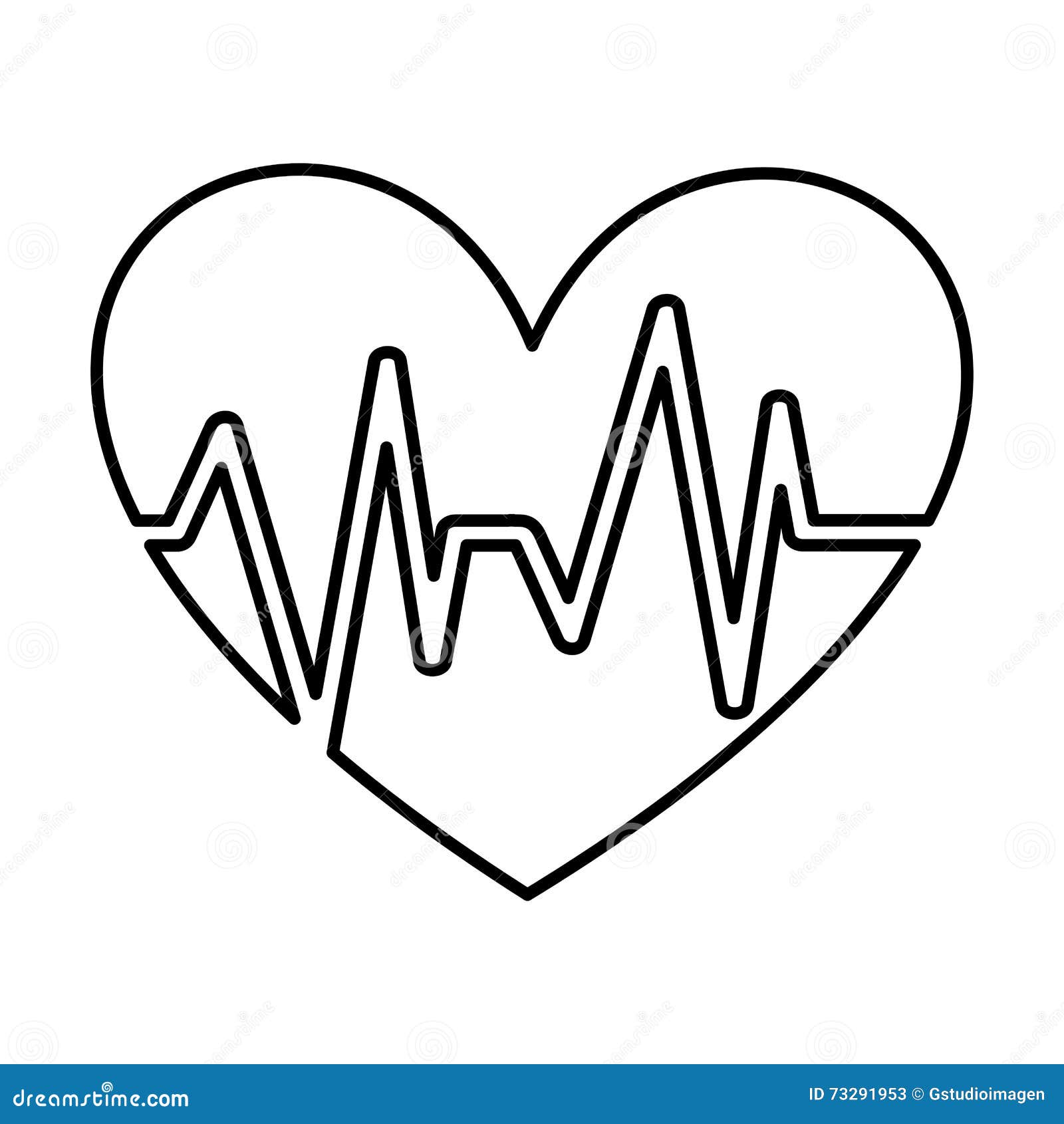 Healthy Heart Symbol Isolated Icon Design Stock Illustration ...