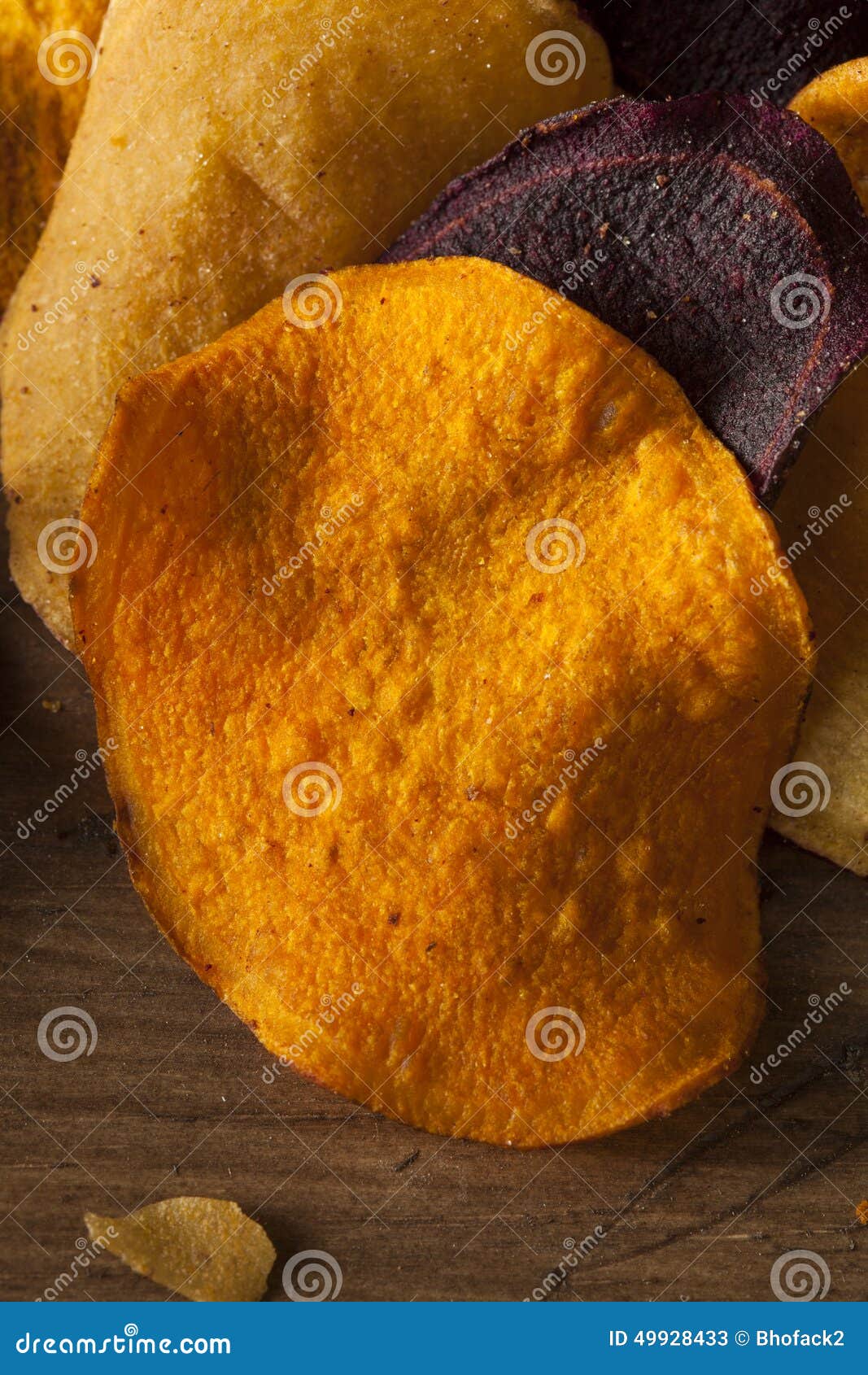 Healthy Homemade Vegetable Chips Stock Image Image of crunchy