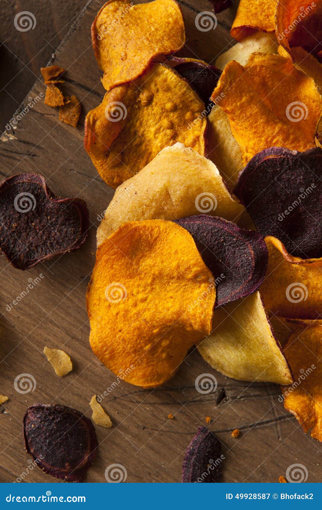 Healthy Homemade Vegetable Chips Stock Image Image of root