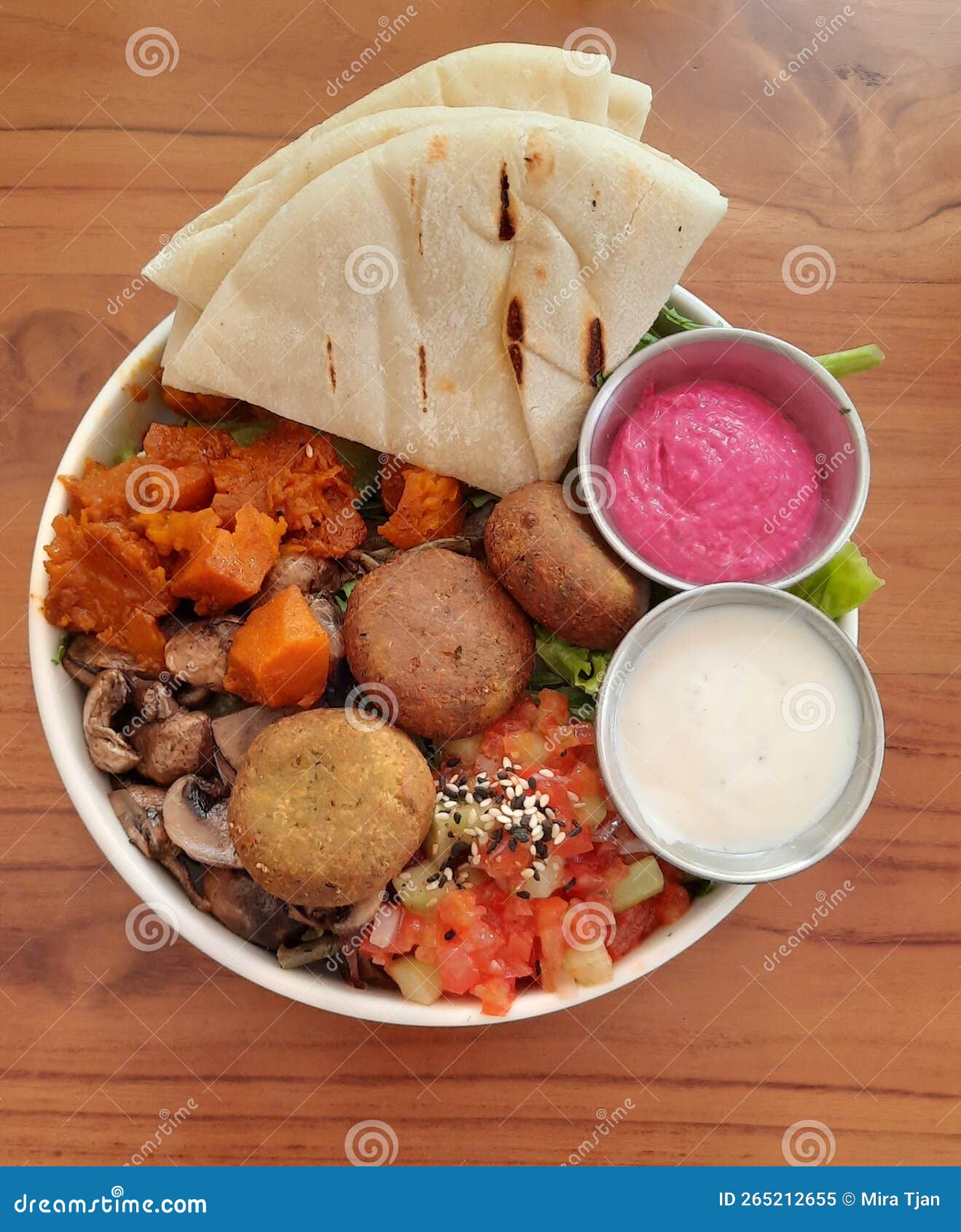 Healthy Indian Poke Bowl stock image. Image of dish 265212655