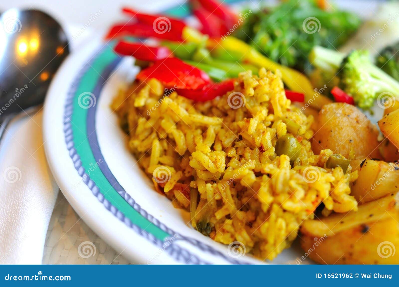 Healthy Indian Vegetarian Set Meal Stock Photo - Image of delicious