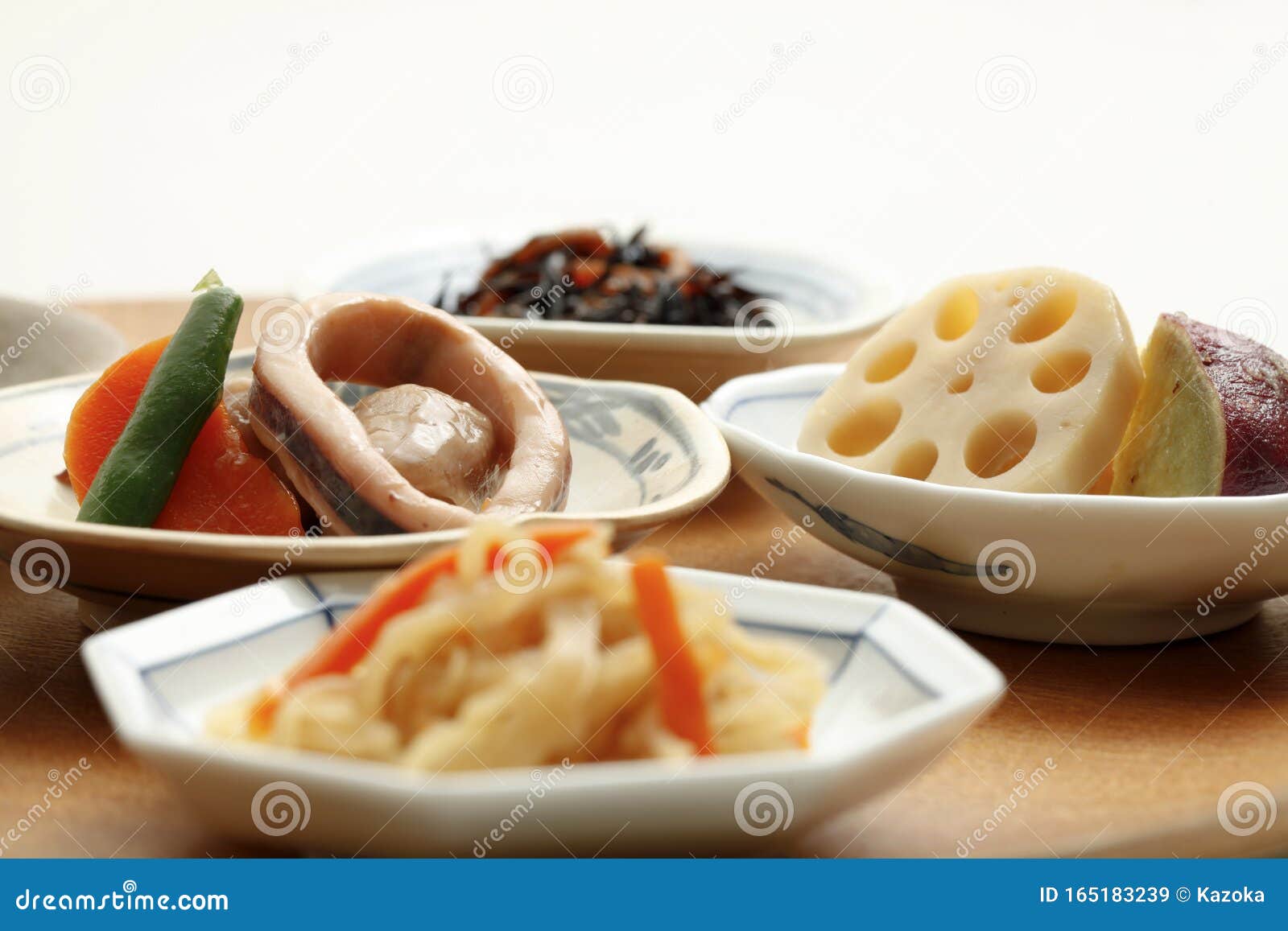 Healthy Japanese Side Dishes Stock Image Image of nimono, carrot