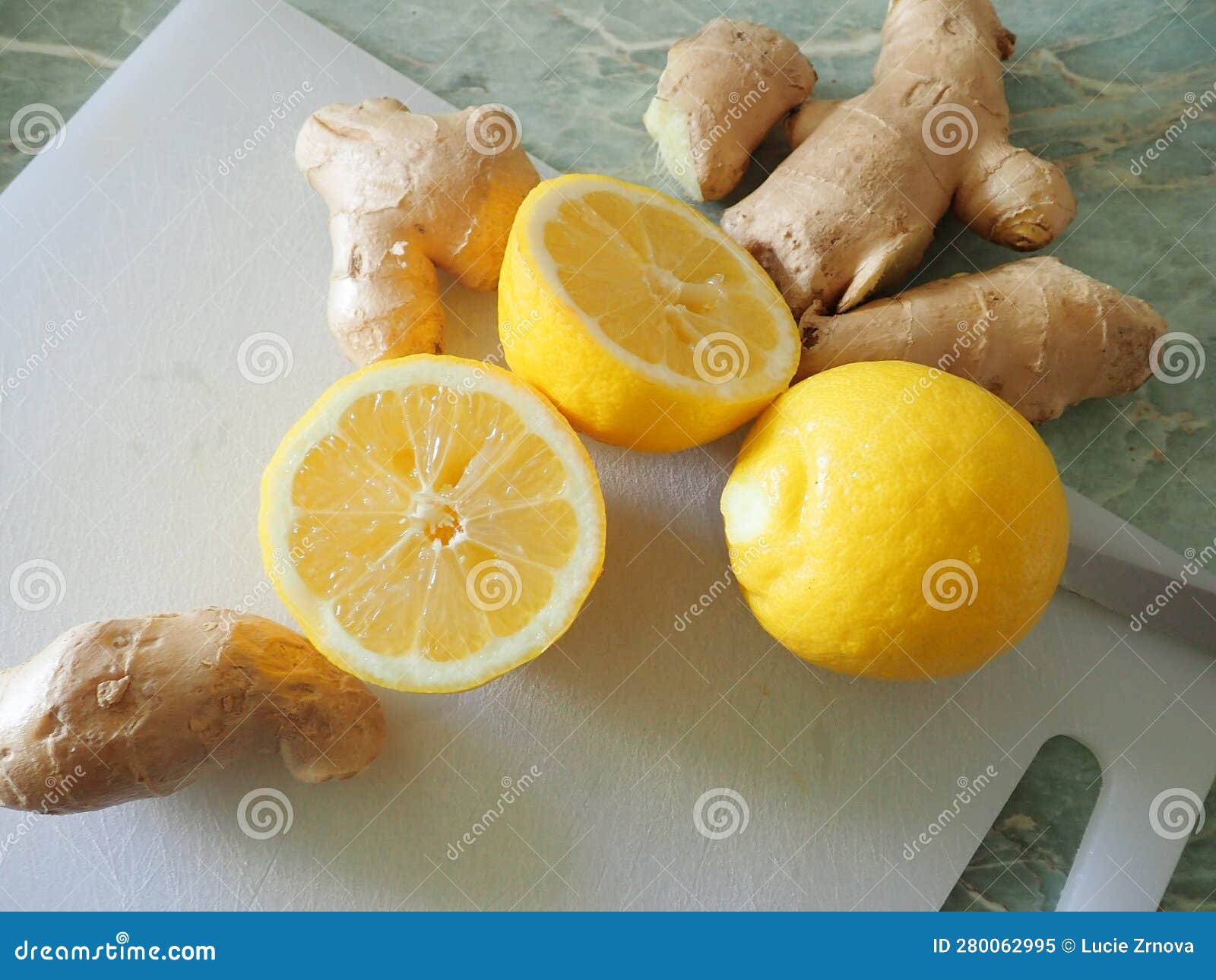 Healthy Lemon Ang Ginger in the Kitchen Stock Image Image of vegetable, vegetarian 280062995