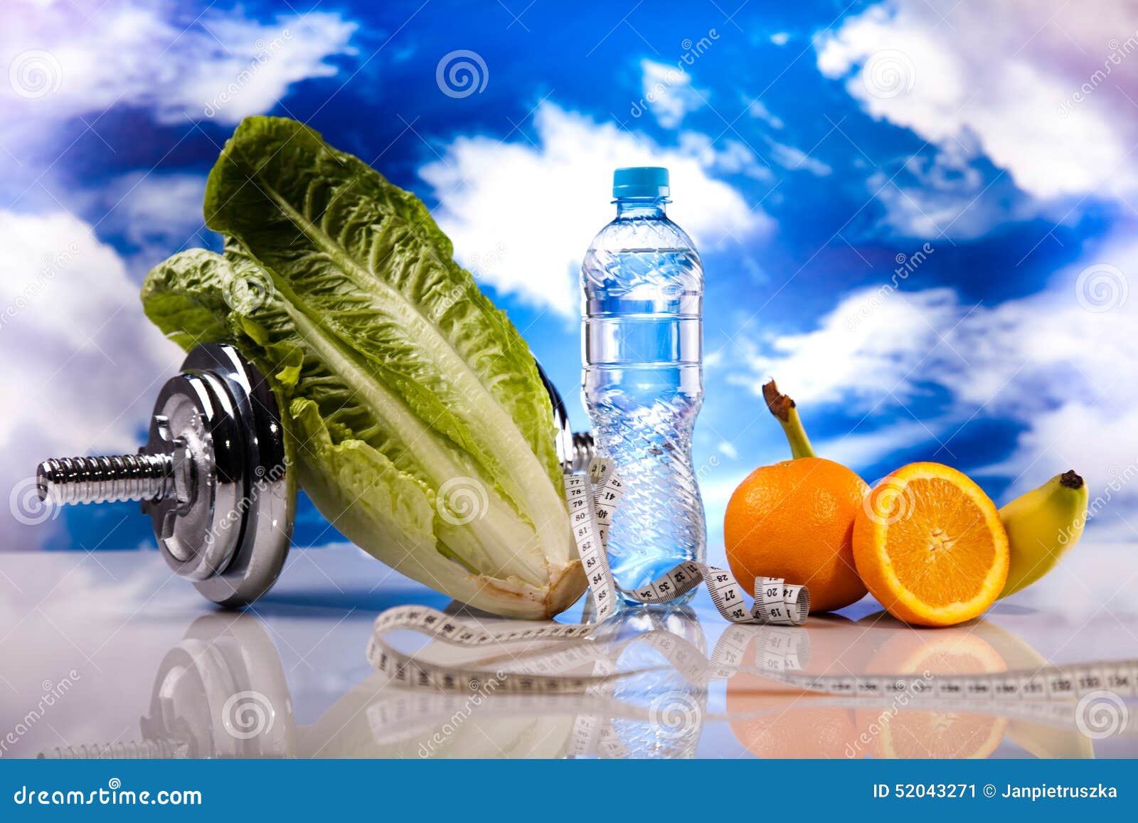 Healthy Lifestyle Concept Diet And Fitness Stock Image Image Of