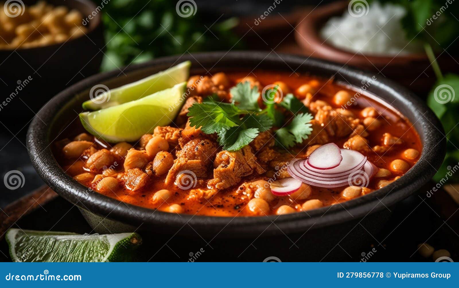 Healthy Meal of Beef Stew with Fresh Vegetables and Herbs Generated by