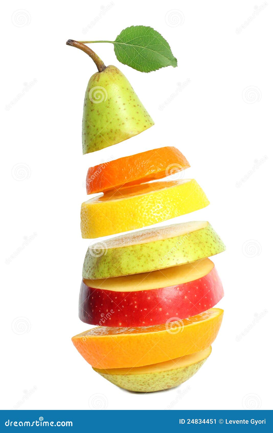Healthy Mixed Fruit Isolated Stock Image Image of diet, feeding 24834451