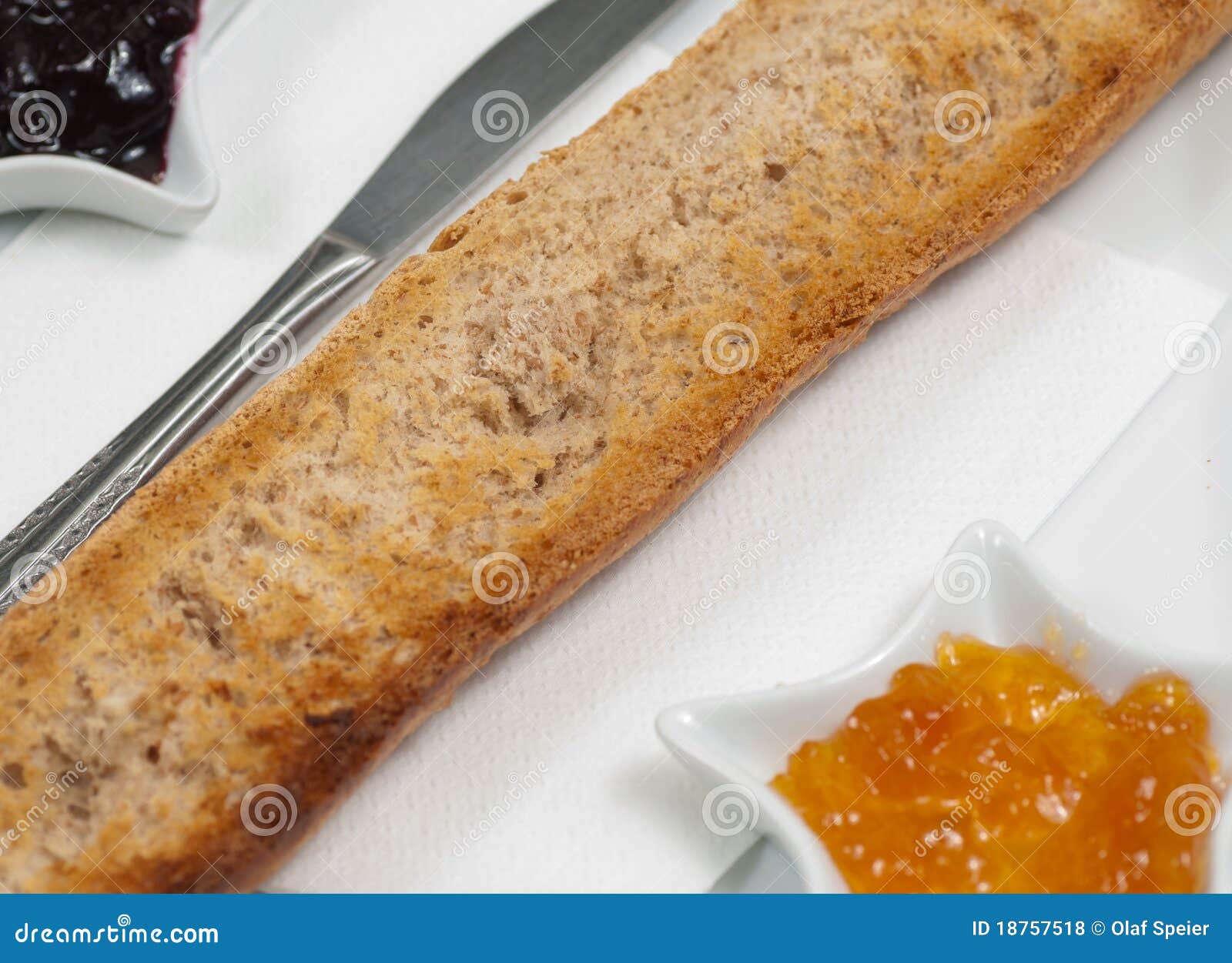 Healthy morning toast stock photo. Image of crunchy, morning 18757518