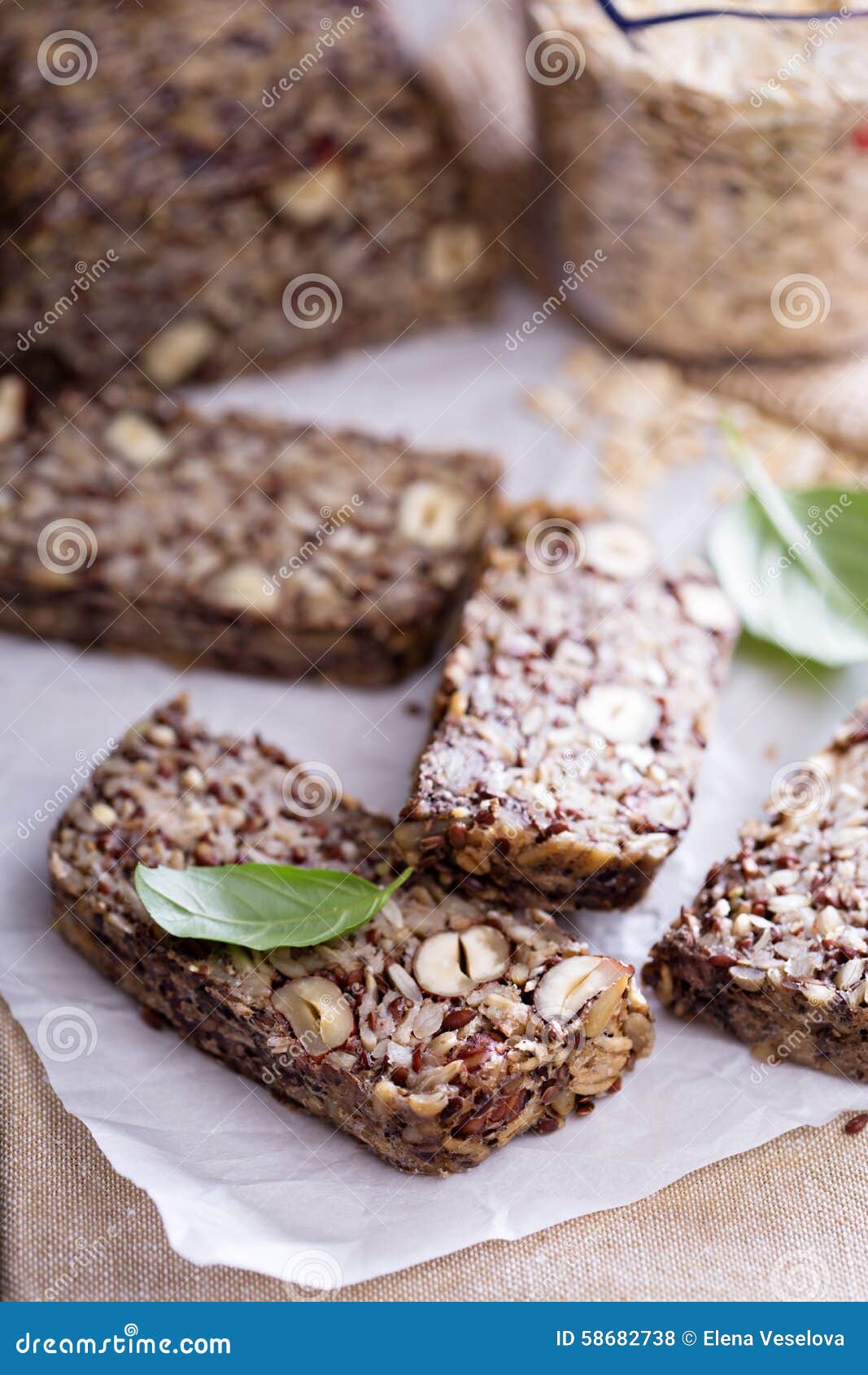 Healthy Multigrain Bread with Oats and Seeds Stock Photo Image of