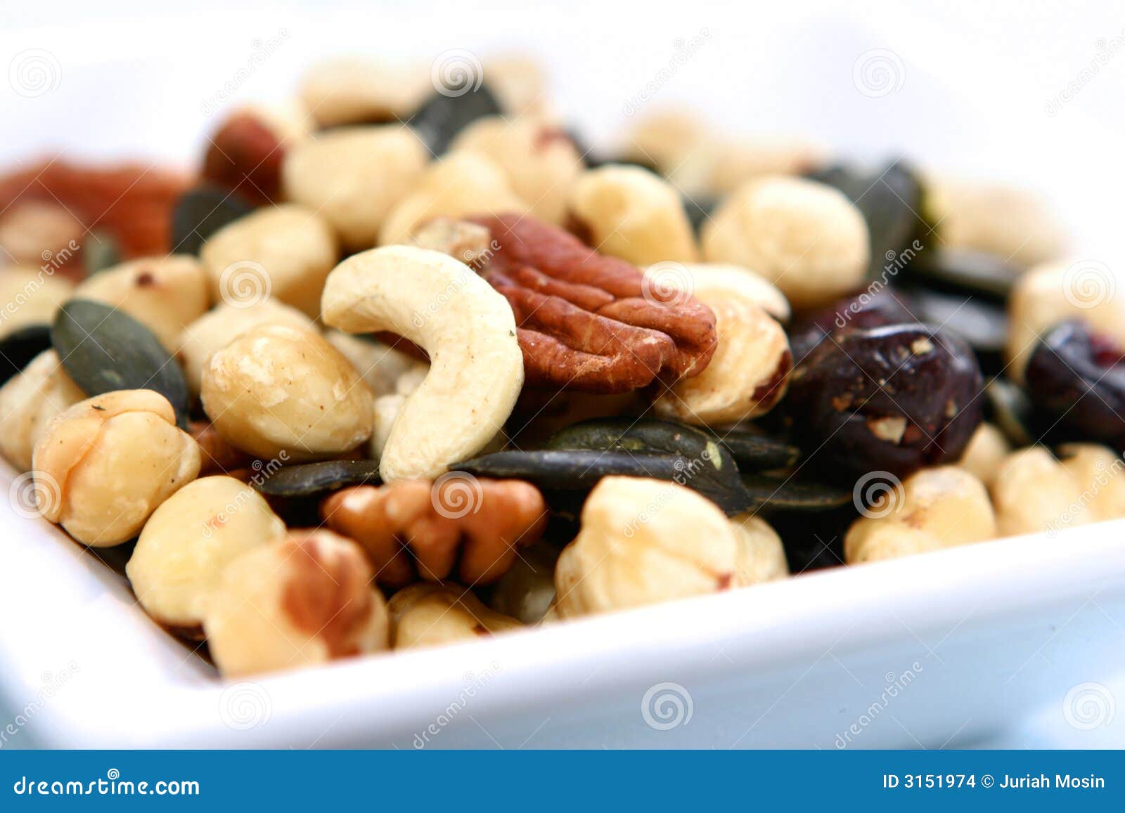 Healthy nuts in a bowl stock photo. Image of light, allergy 3151974